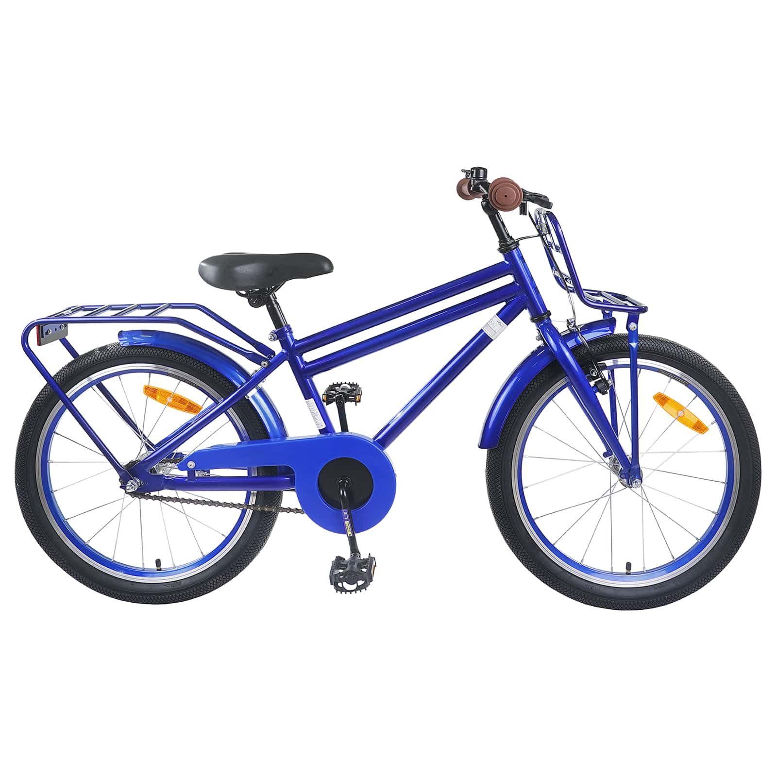 vidaXL Kinderfahrrad 137 x 54 x 79 cm Kinderfahrrad 20 Zoll für 6-11 Jahre alt Dunkelblau