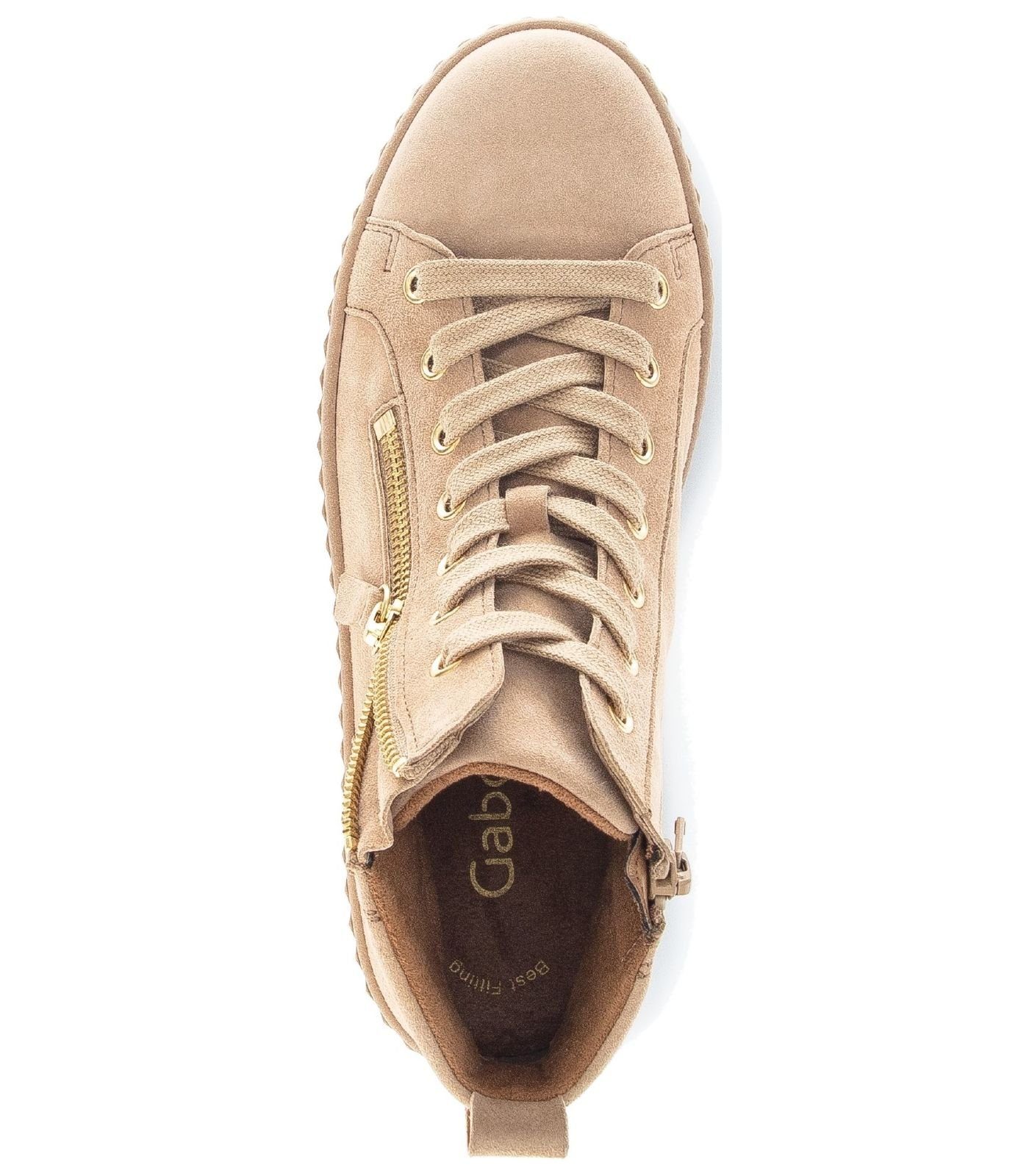 Sneaker Sneaker Beige (caramel) Veloursleder/Textil Gabor