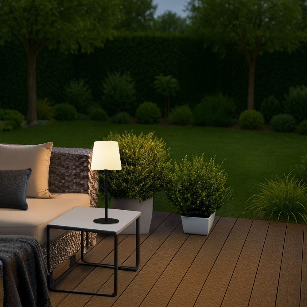 HOME DELUXE LED Solarleuchte CLARA Wasserfest, Kabellos, Warmweißes Licht, Inkl. USB-Ladekabel, Außenbeleuchtung, Tischleuchte, Gartenleuchte
