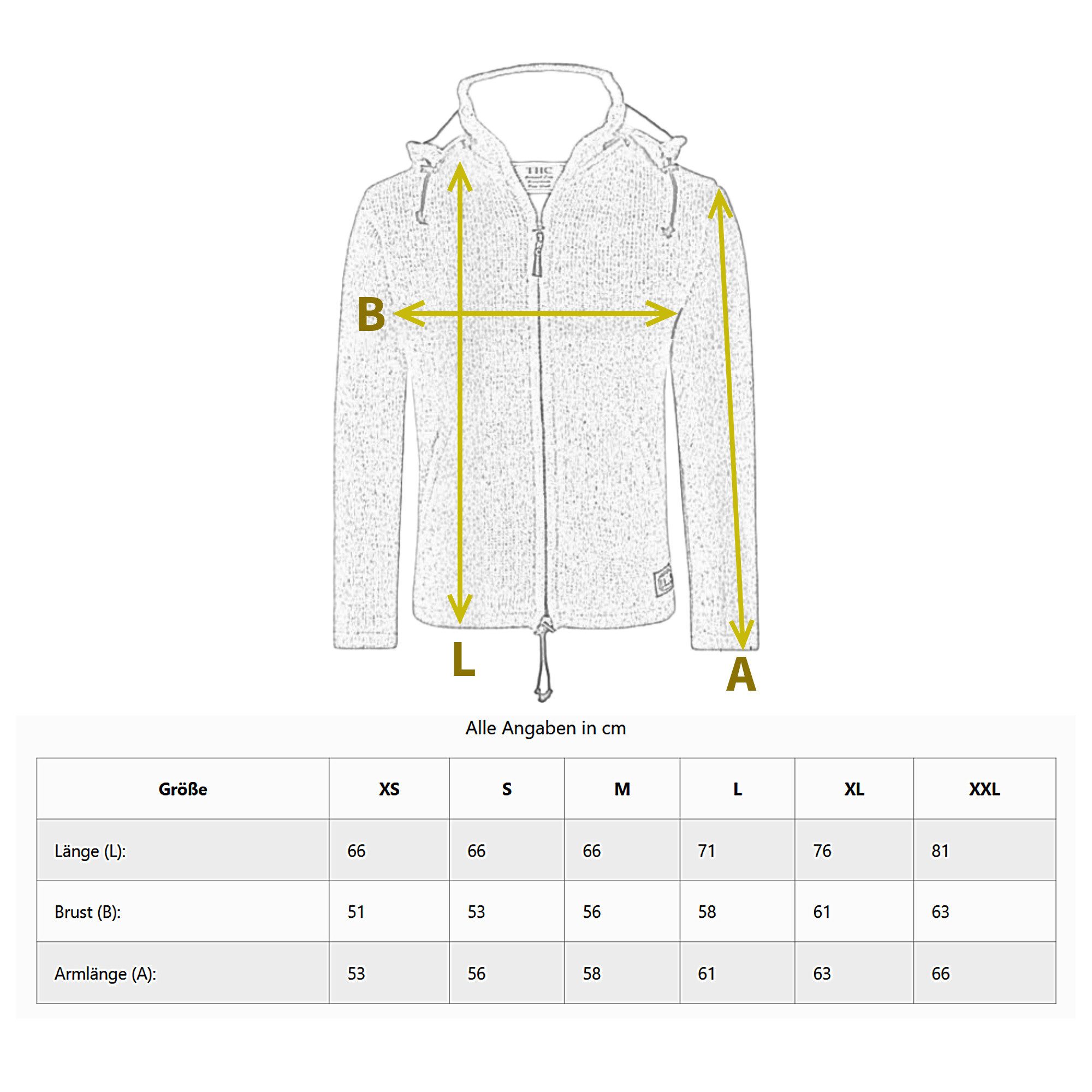 THC Natural Line Strickjacke THC Strickjacke günstig online kaufen