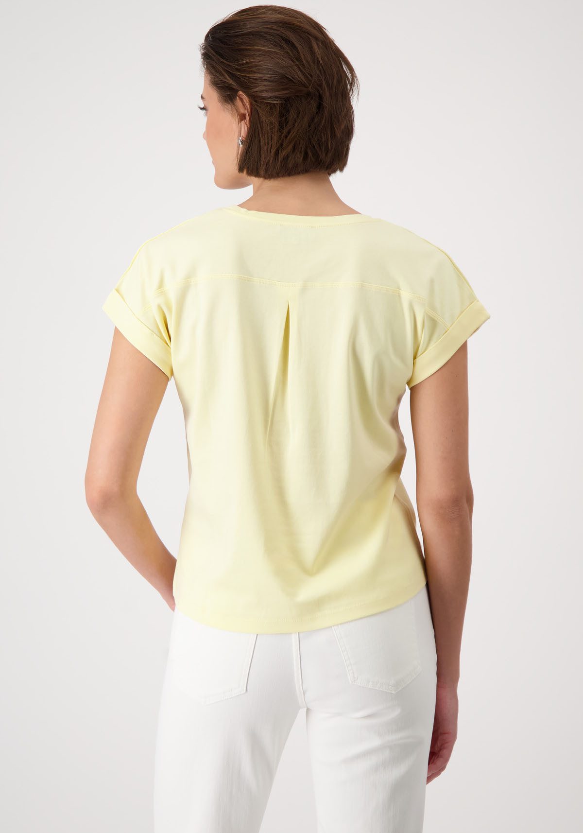 Monari Rundhalsshirt mit Glitzersteinchen auf der günstig online kaufen