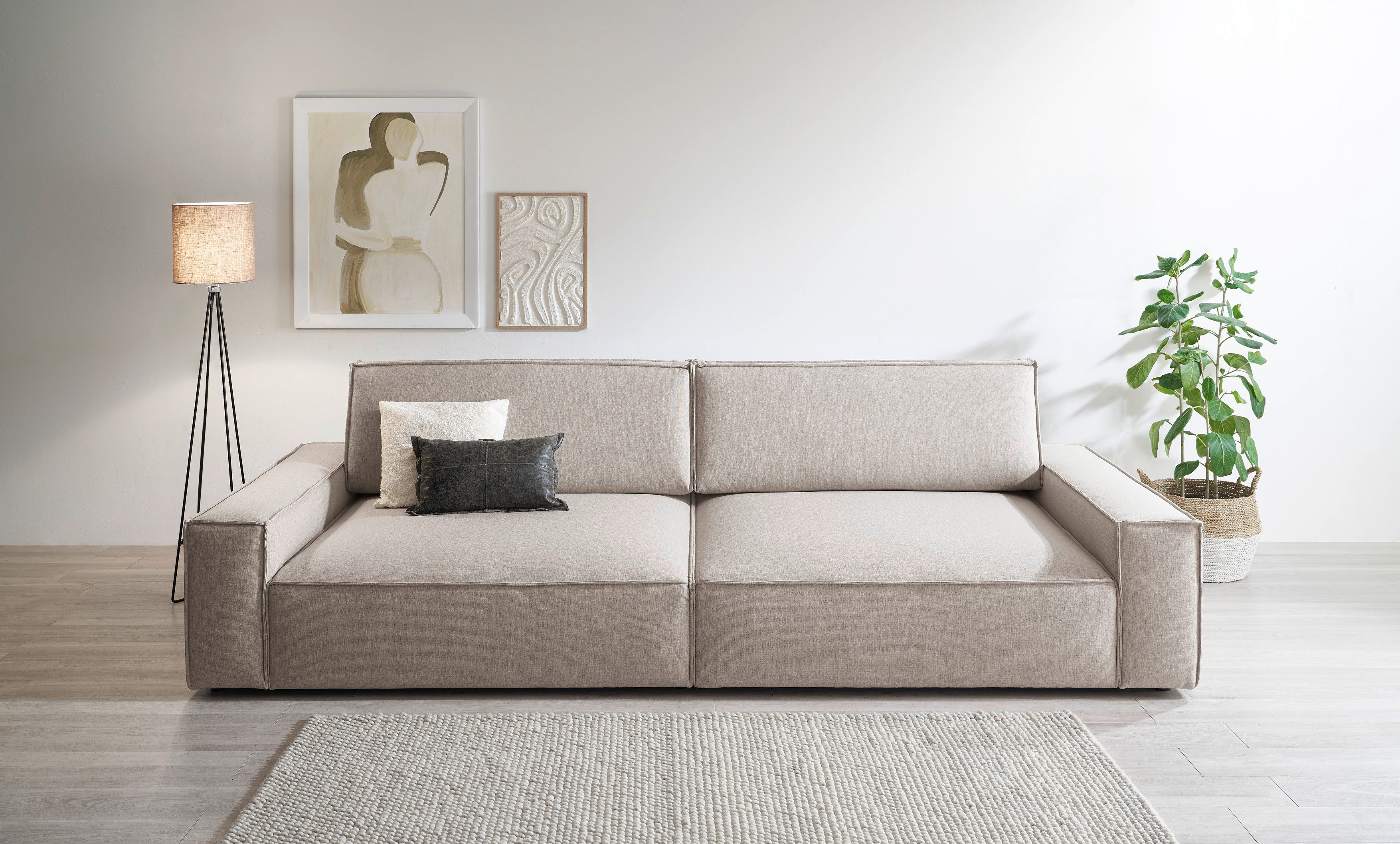 Home affaire Big-Sofa NEU: SHERWOOD XXL, Big-Sofa (316cm), extra tiefe Sitz günstig online kaufen