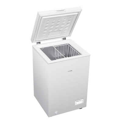 homeX Gefriertruhe FT1020-W, 54.5 cm breit, 98 l, Tiefkühltruhe, 98 L Nutzinhalt, Super-Frost-Funktion, weiß