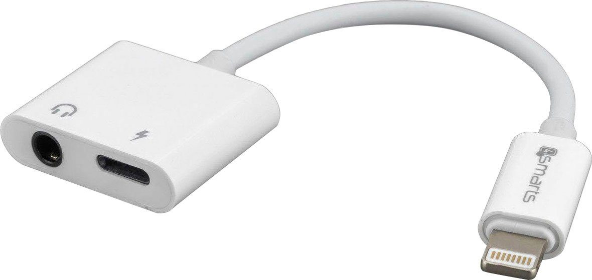 Image of 4smarts »Audio-und Ladesplitter Lightning auf Lightning +Aux« Smartphone-Ladegerät