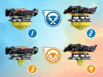 Hasbro Speed-Kreisel Beyblade Burst QuadStrike Light Ignite Battle Set, Arena mit 2 Startern und 2 rechtsdrehende Kreiseln