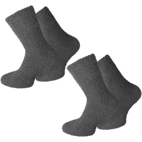 normani Kuschelsocken 2 Paar Kuschel-Socken für Damen und Herren (Set, 2 Paar) weicher Gummibund
