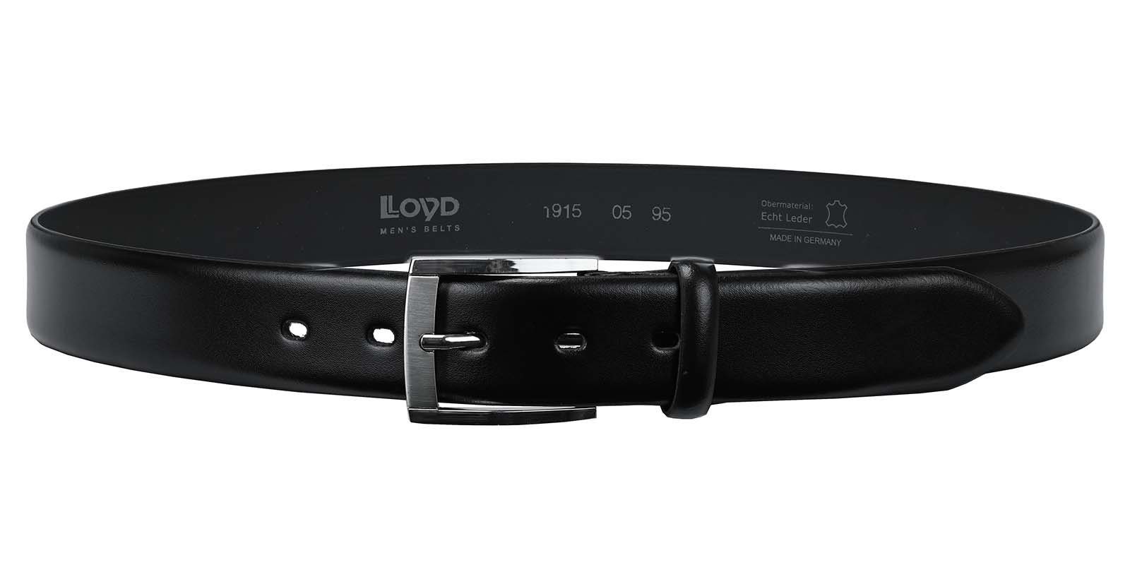 LLOYD Men’s Belts Ledergürtel LLOYD-Herren-Ledergürtel 35 mm Dorn-Schließe