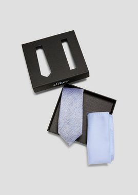 s.Oliver BLACK LABEL Hosenträger Accessoires-Box mit Krawatte und Tuch