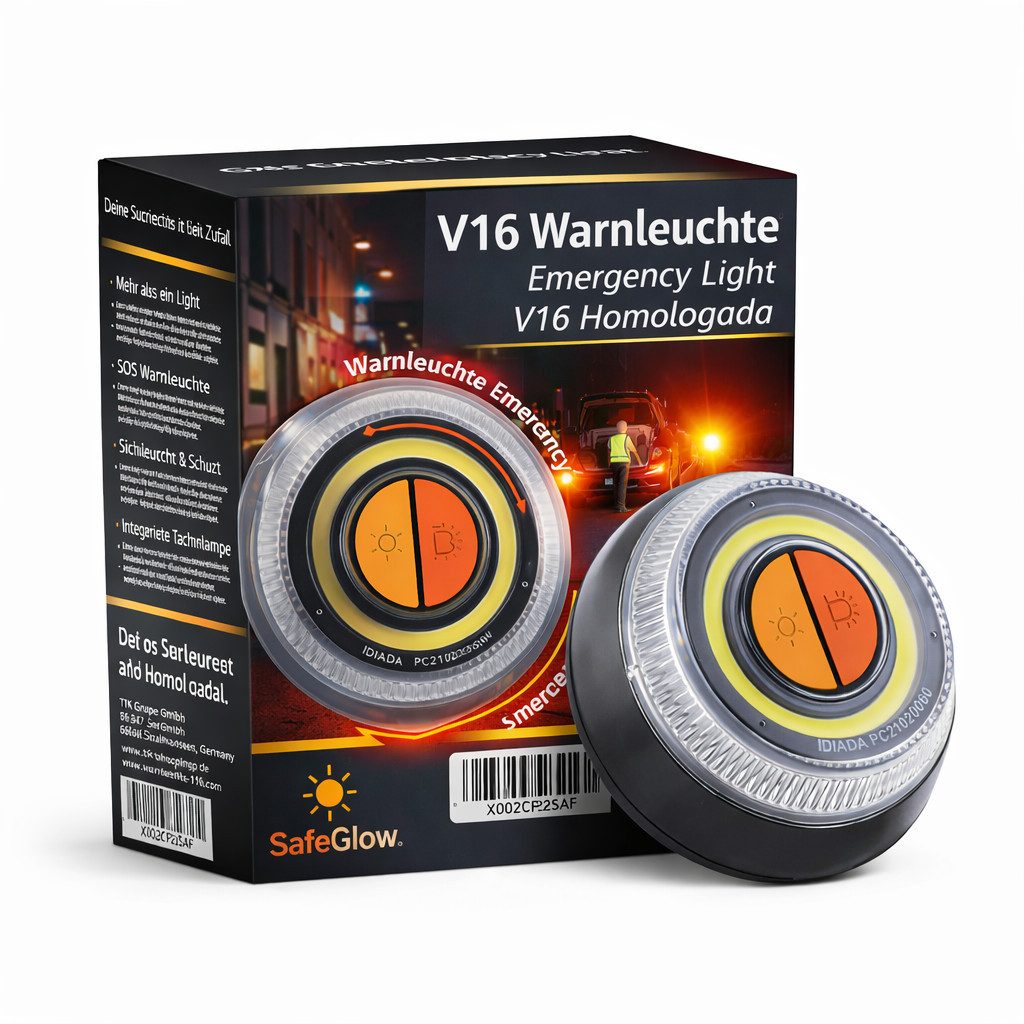 OwnWheel LED-Warndreieck V16 EU – IDADA 21020060 Notlicht – Warndreieck