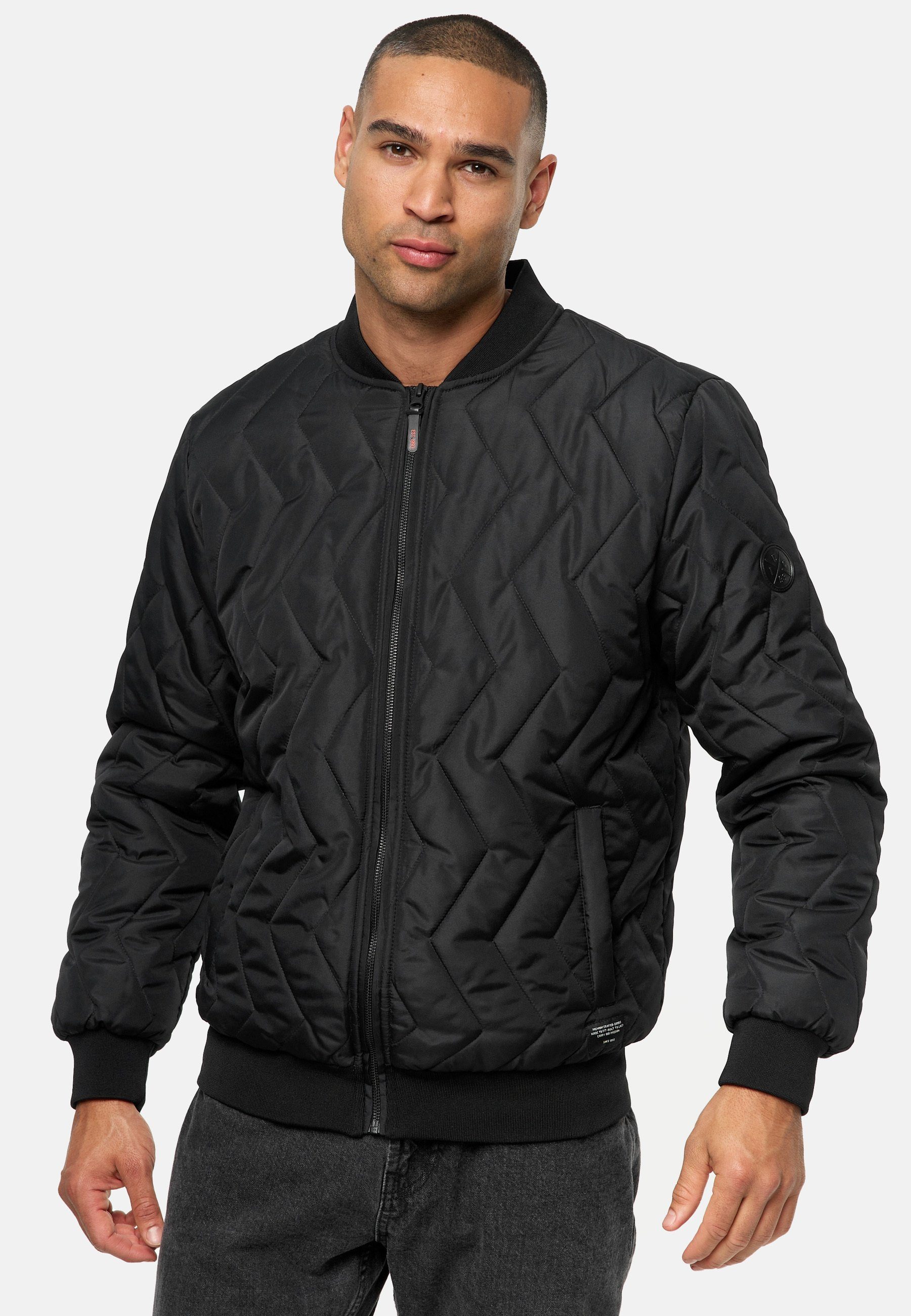 Indicode Steppjacke Herren INGatlin Herrenjacke Daunen-Optik gesteppte Bomberjacke