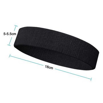 Fivejoy Schweißband 3 Packung Sport Stirnband Schweißband elastische Haarband Athletische