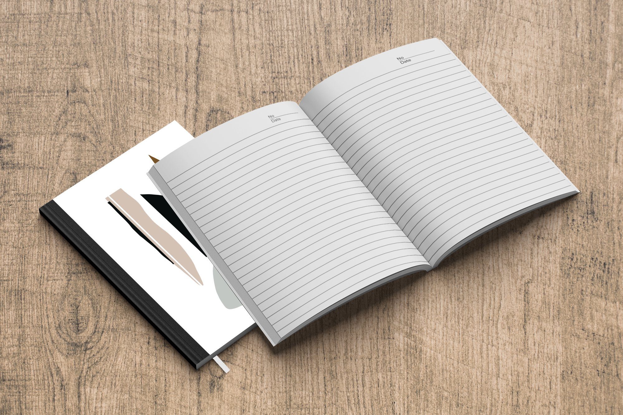 Journal, - Seiten, Notizheft, - MuchoWow Notizbuch Design, A5, Tagebuch, Merkzettel, Haushaltsbuch 98 Abstrakt Pastell