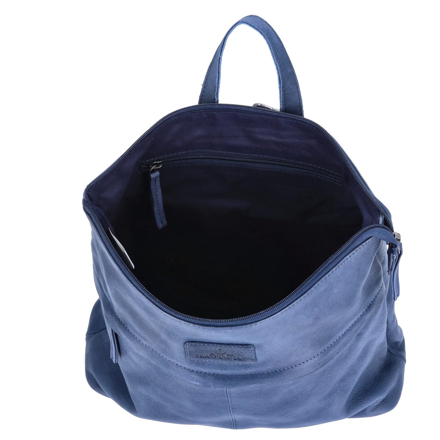 The Skandinavian Brand Freizeitrucksack The Skandinavian Brand Damen Leder Rucksack Blue (1-tlg)