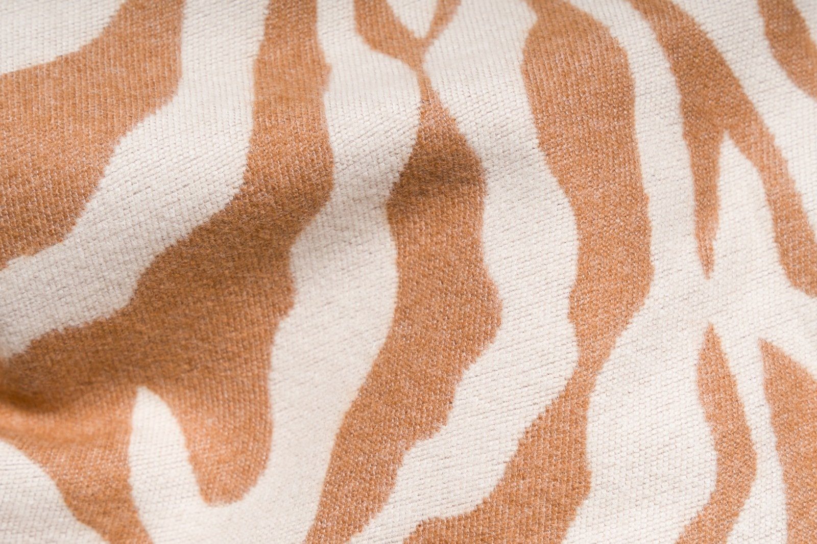 Schal Beige-Braun Zebra (1-St), Muster Modeschal, mit styleBREAKER