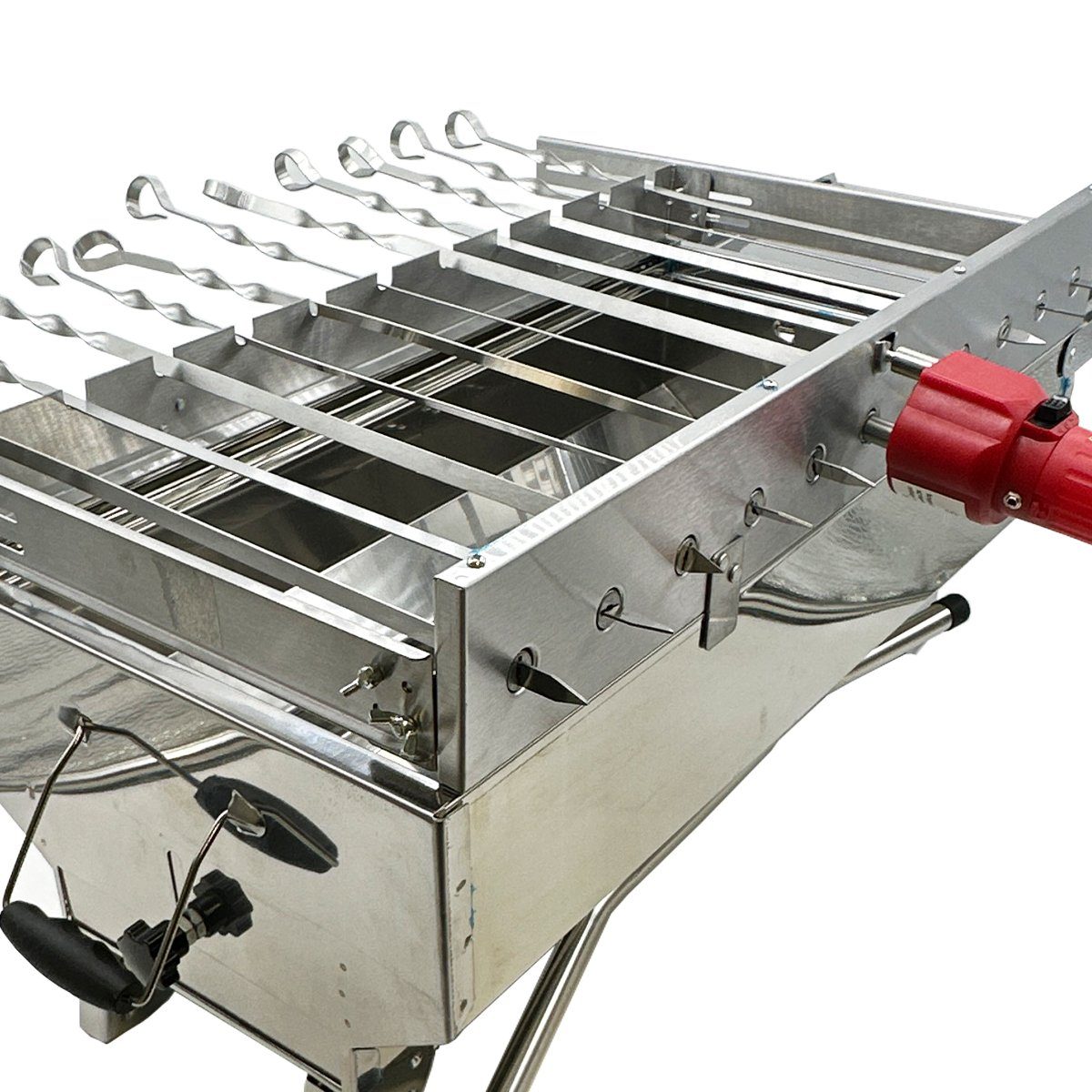 Renschler Line Holzkohlegrill Olymp 9 Schaschlikgrill Set XXL