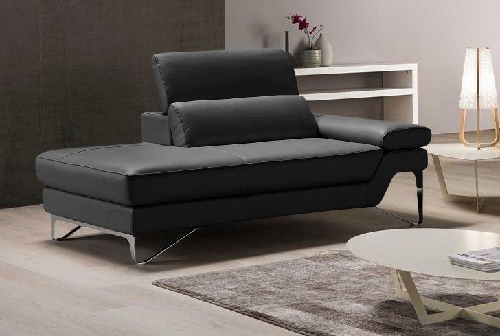 Egoitaliano Ottomane Princess, elegantes Designsofa mit erstklassigem Sitzkomfort, inkl. verstellbarem Kopfteil und edle Designmetallfüße