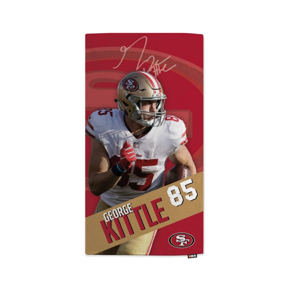 San Francisco 49ers Badetuch NFLPA George Kittle - Beach Towel - MOTION