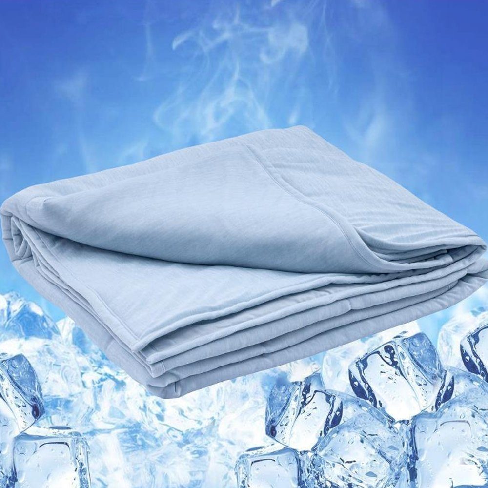 Sommerbettdecke, Kühlende Decke NYVICool 200x200 cm – Sommerdecke mit BlueCool Bezug, NYVI, Füllung: Microgel, Bezug: Polyester, Ideal als Bettdecke & Sofadecke Kuscheldecke kühlend & hautfreundlich