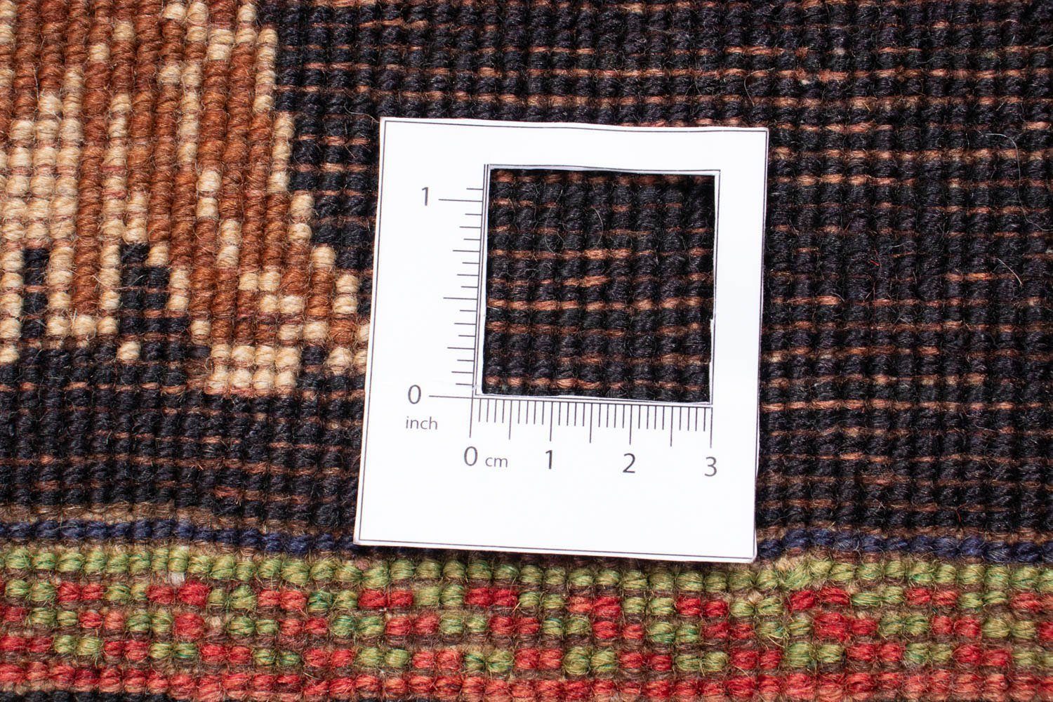 Orientteppich Perser - Nomadic 127 Einzelstück cm rechteckig, mm, mit - morgenland, Wohnzimmer, dunkelblau, x - 202 Höhe: Zertifikat Handgeknüpft, 10