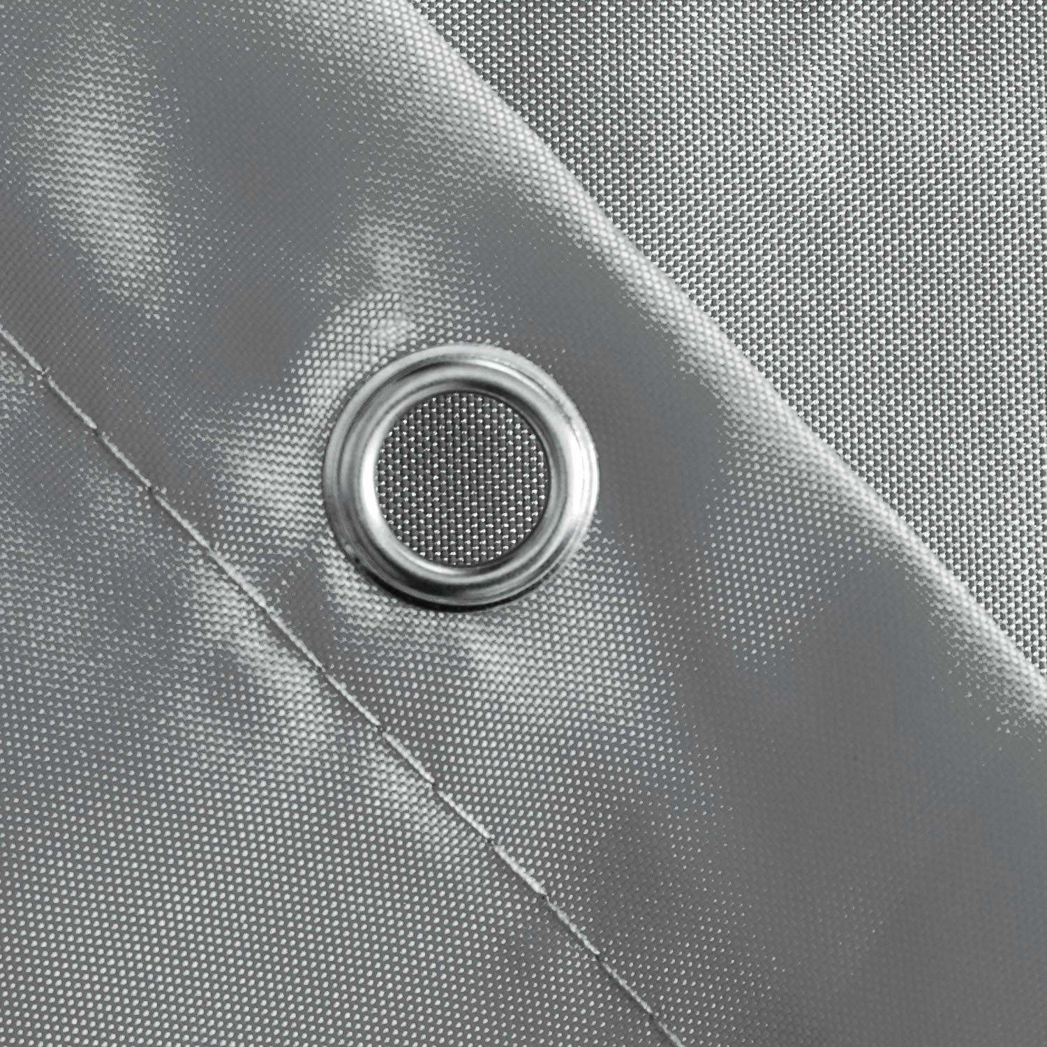 Fanci Home Duschvorhang Textil Anti-Schimmel wasserdicht Schimmelresistent (Wasserabweisend Anti-Bakteriell), Waschbar 100% Polyester inklusive Ringe Duschvorhanghaken