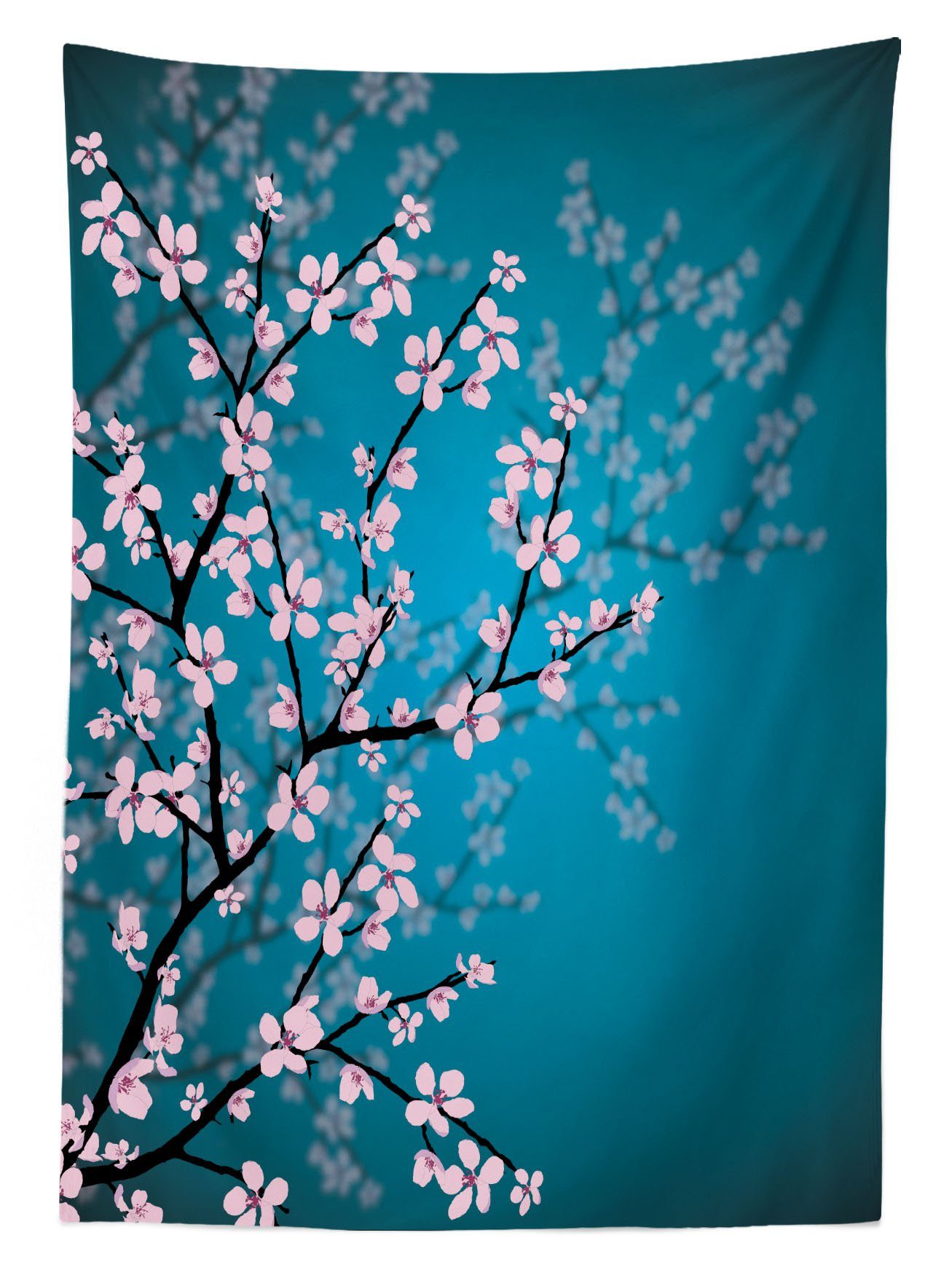 Sakura geeignet Bloom Muster Farben, Außen japanisch Klare Tischdecke Bereich Für Abakuhaus Waschbar den Farbfest