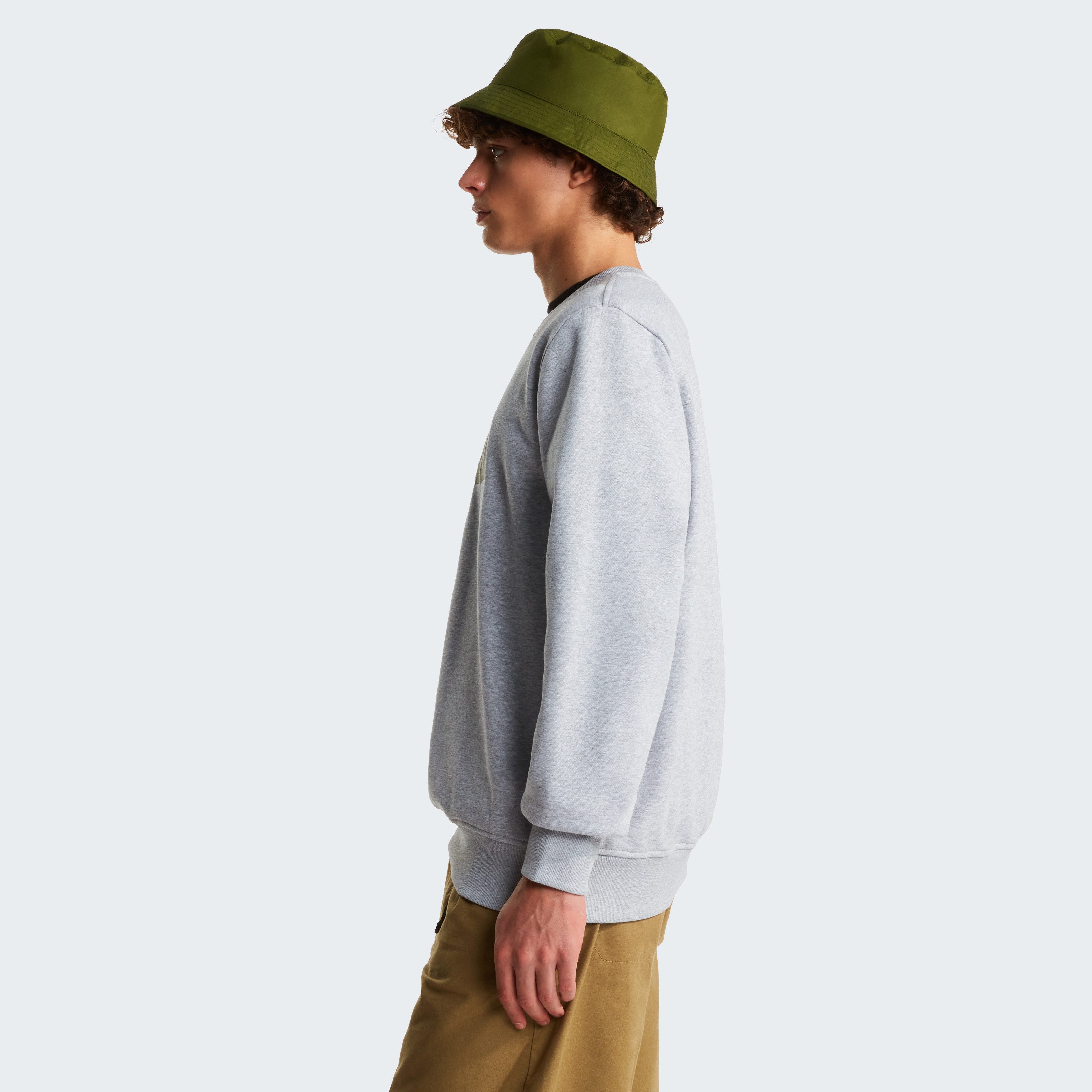 The North Face Kapuzensweatshirt M DREW PEAK REGULAR CREW sportlicher Stil, aus Baumwolle und Polyester