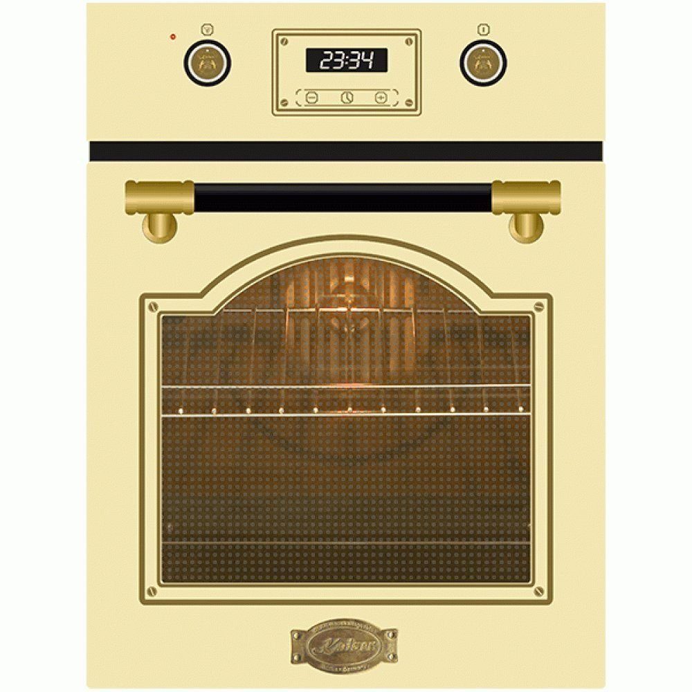 Kaiser Küchengeräte Einbaubackofen EH 4796 ElfAD/3, mit 1-fach-Teleskopauszug, Retro Backofen Einbaubackofen 45 cm, Autark, 50 L
