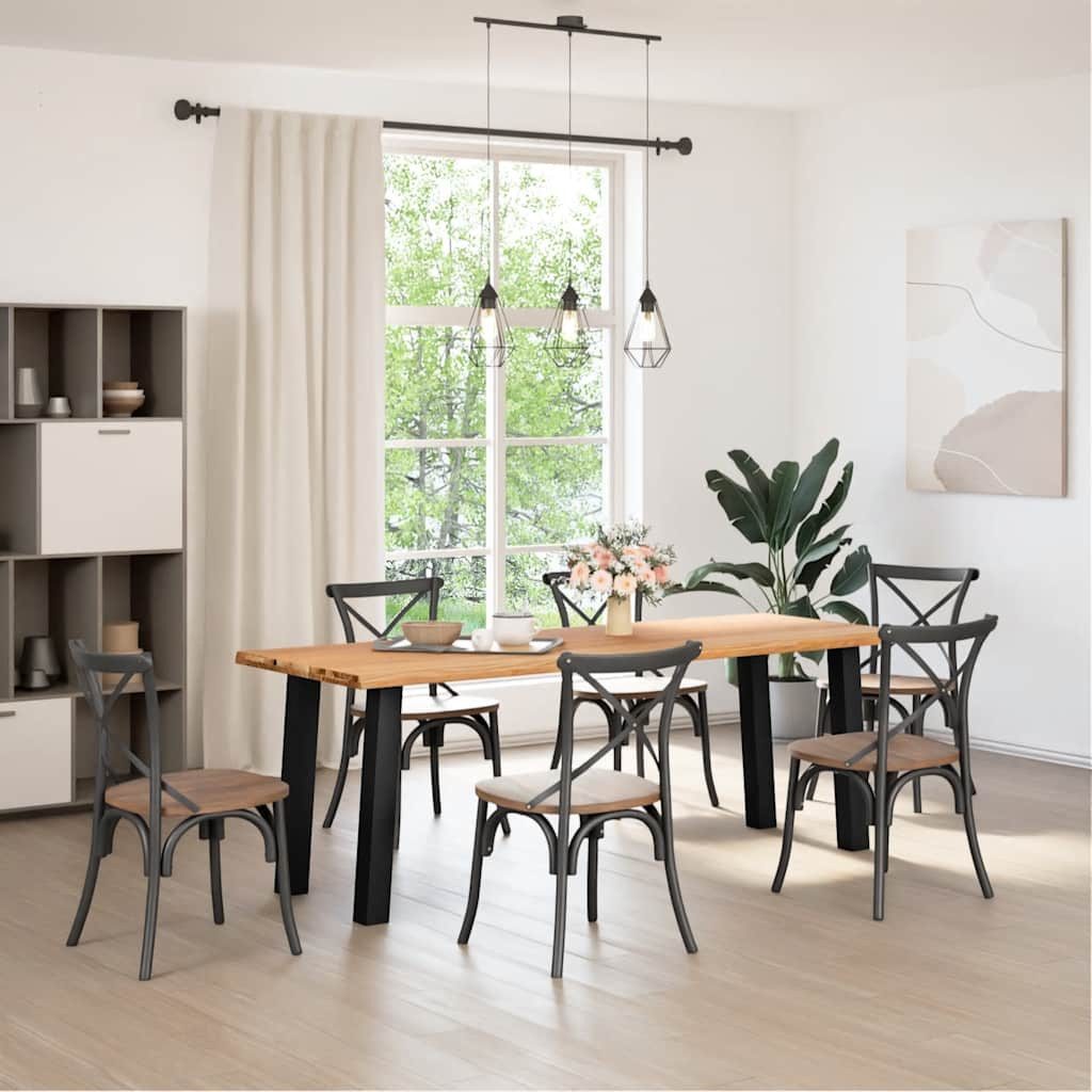 vidaXL Esstisch Esstisch mit Baumkanten 220x80x74 günstig online kaufen