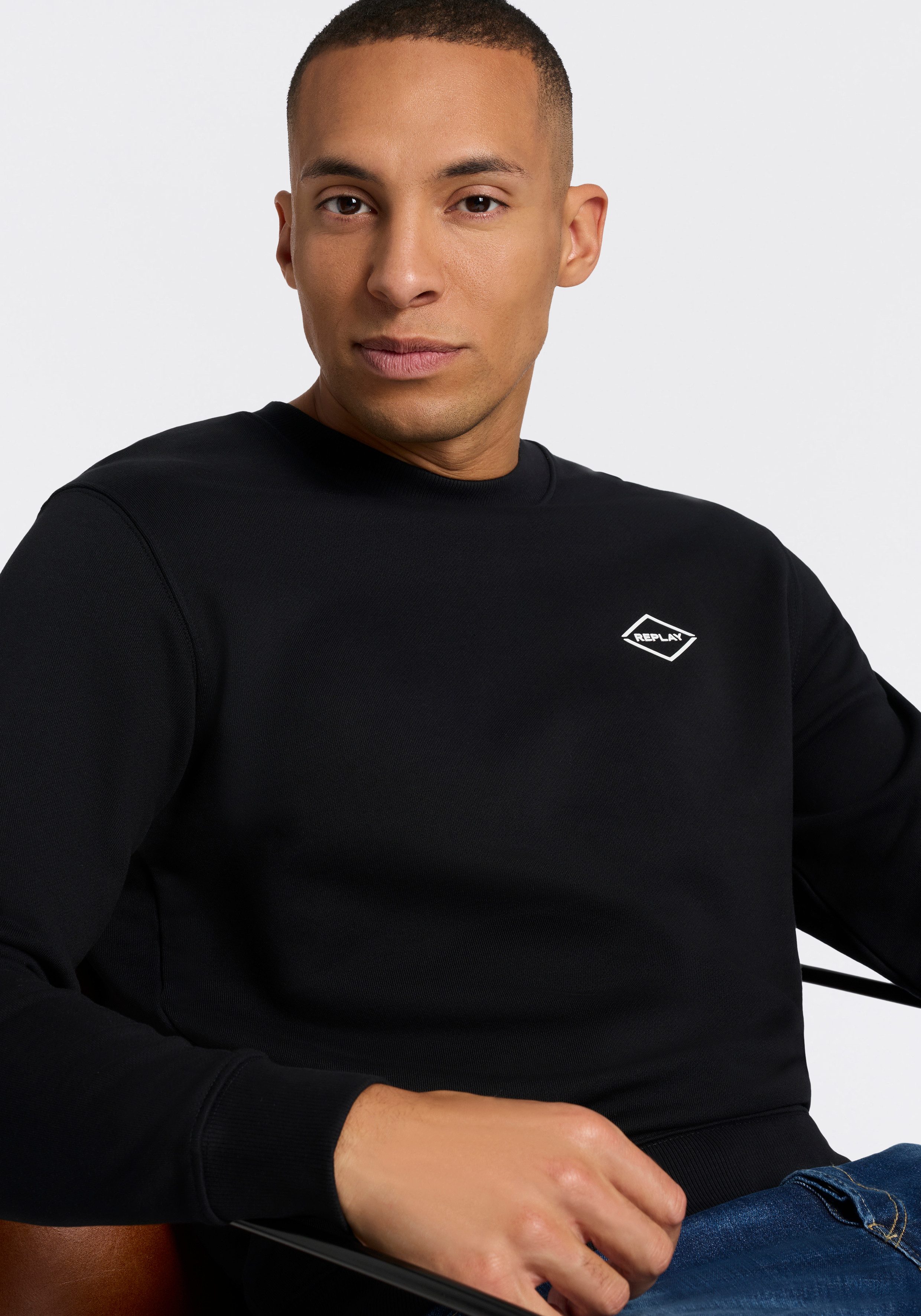Replay Sweatshirt in Baumwoll-Qualität