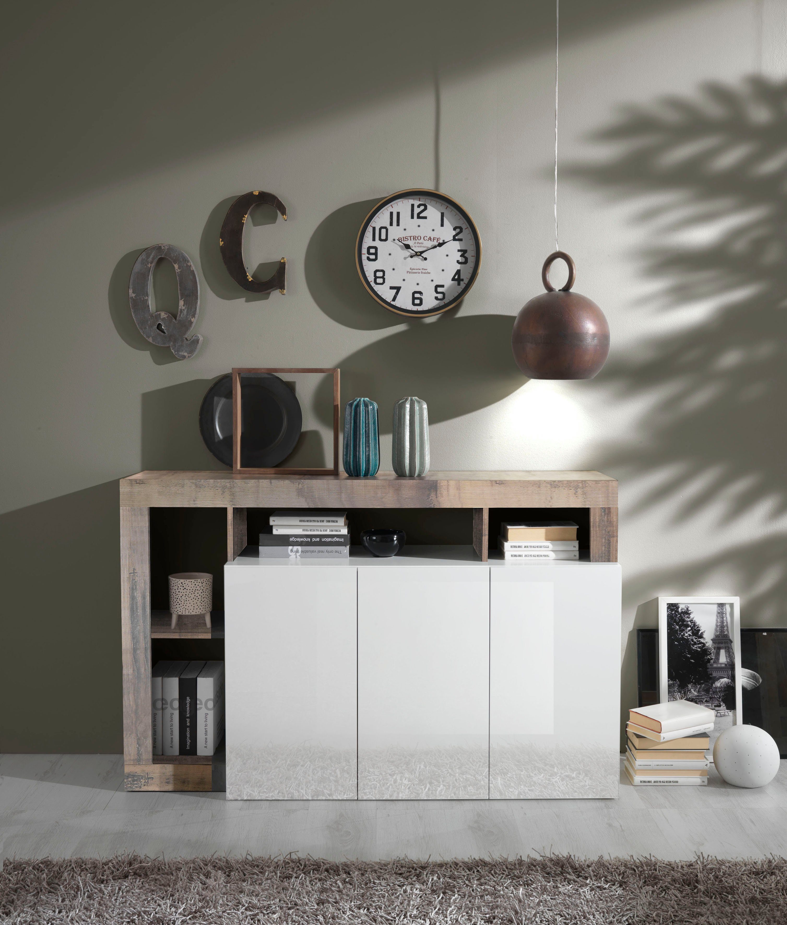 Breite cm 146 Weiß/Pero Hamburg, LC Sideboard