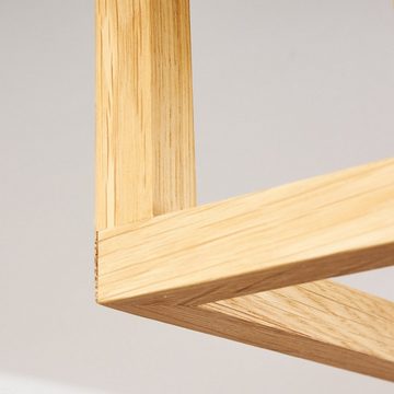 hofstein Deckenleuchte »Montepiano« 3-flammige Deckenlampe aus Holz in Natur/Schwarz, ohne Leuchtmittel, im skandinavischen Design, E27, mit Lichteffekt an der Decke