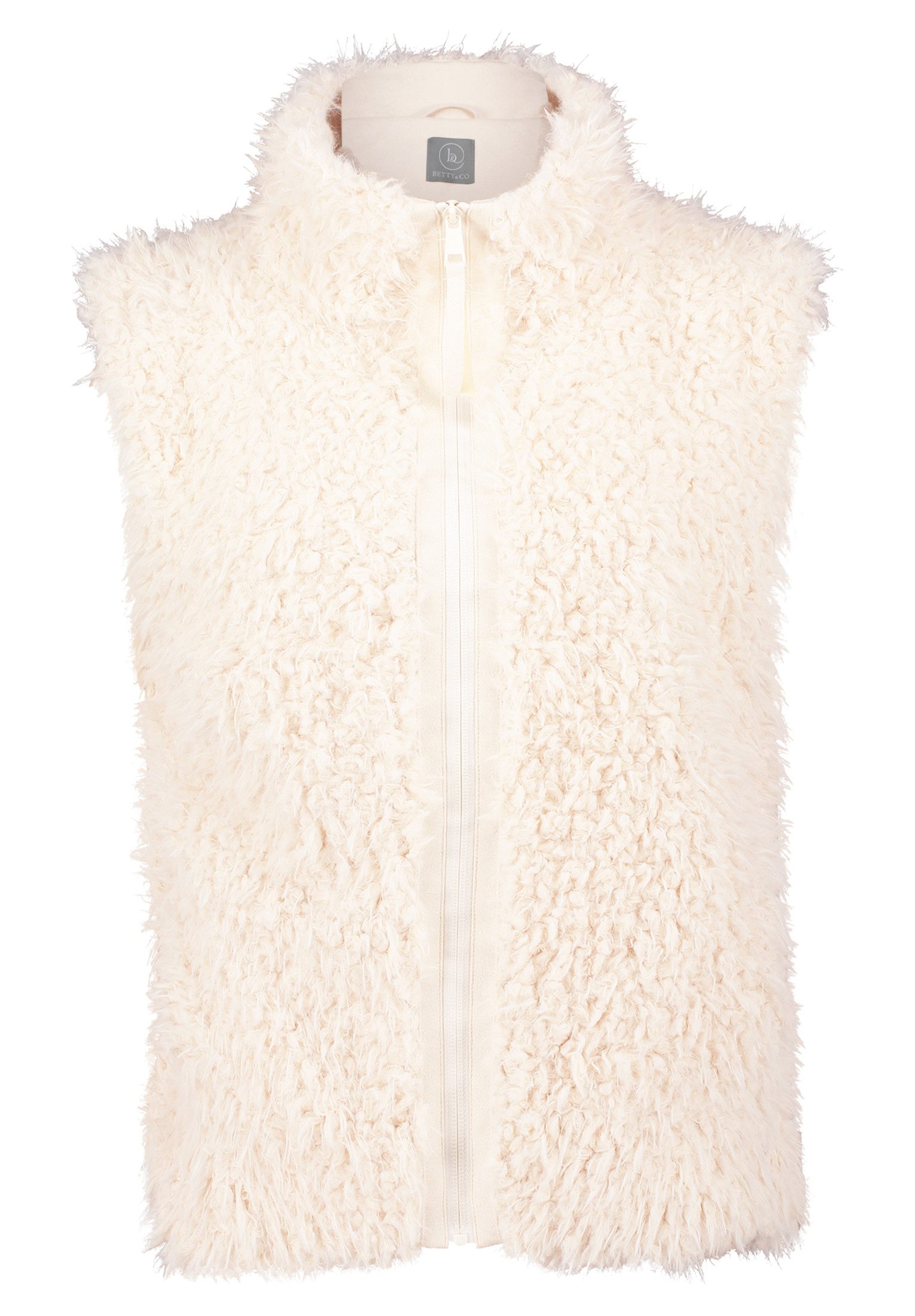 Betty&Co Plüschweste Damen Kunstfell-Weste mit Stehkragen günstig online kaufen
