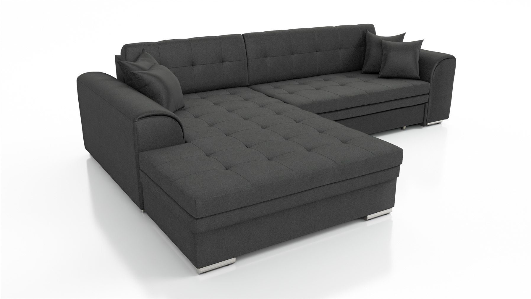 Fun Möbel Ecksofa Couchgarnitur SARRA Kunstleder/Stoff günstig online kaufen