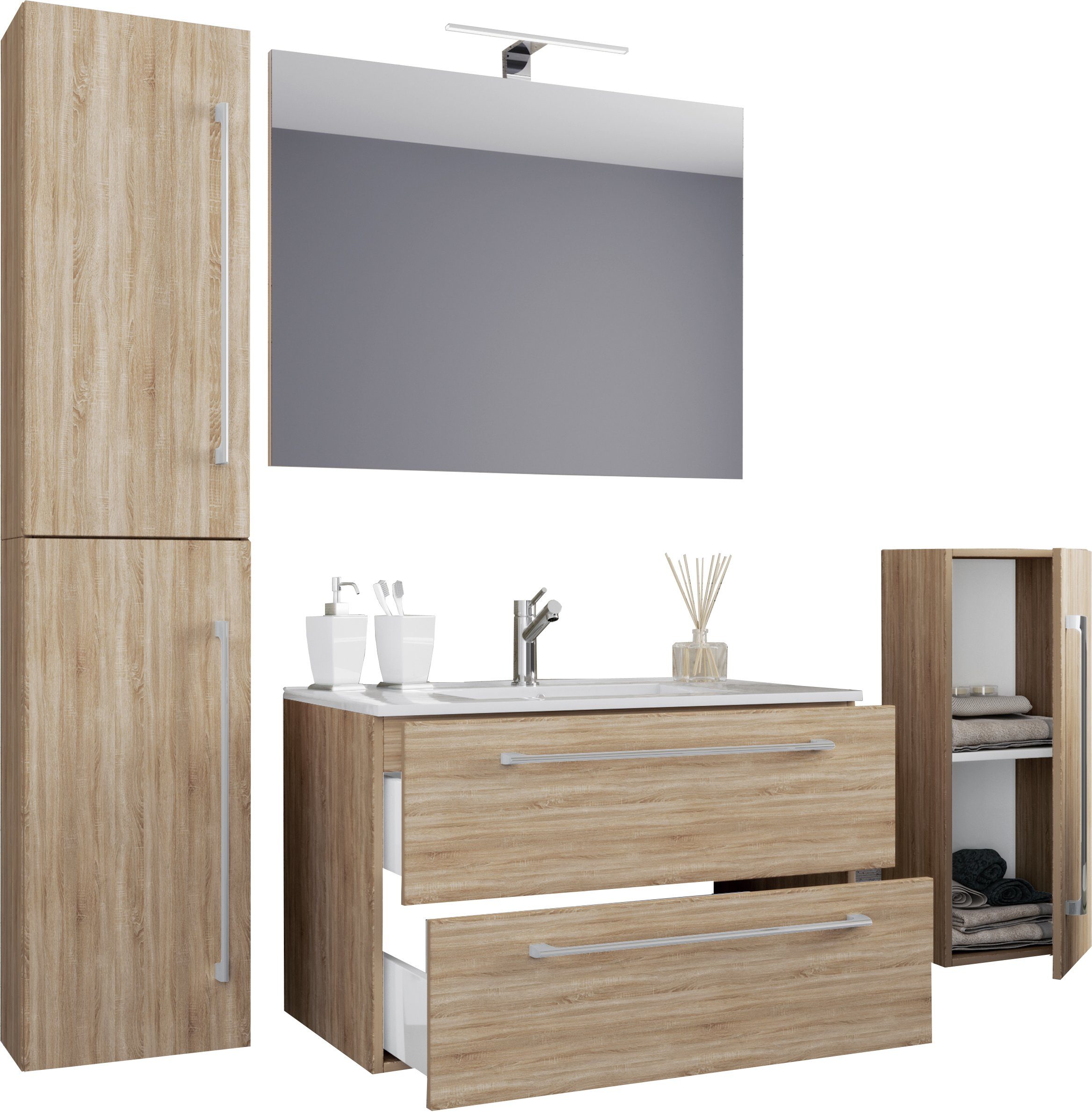 VCM Waschtisch 5-tlg. Waschplatz Waschtisch Badinos Schublade SP (5-St)