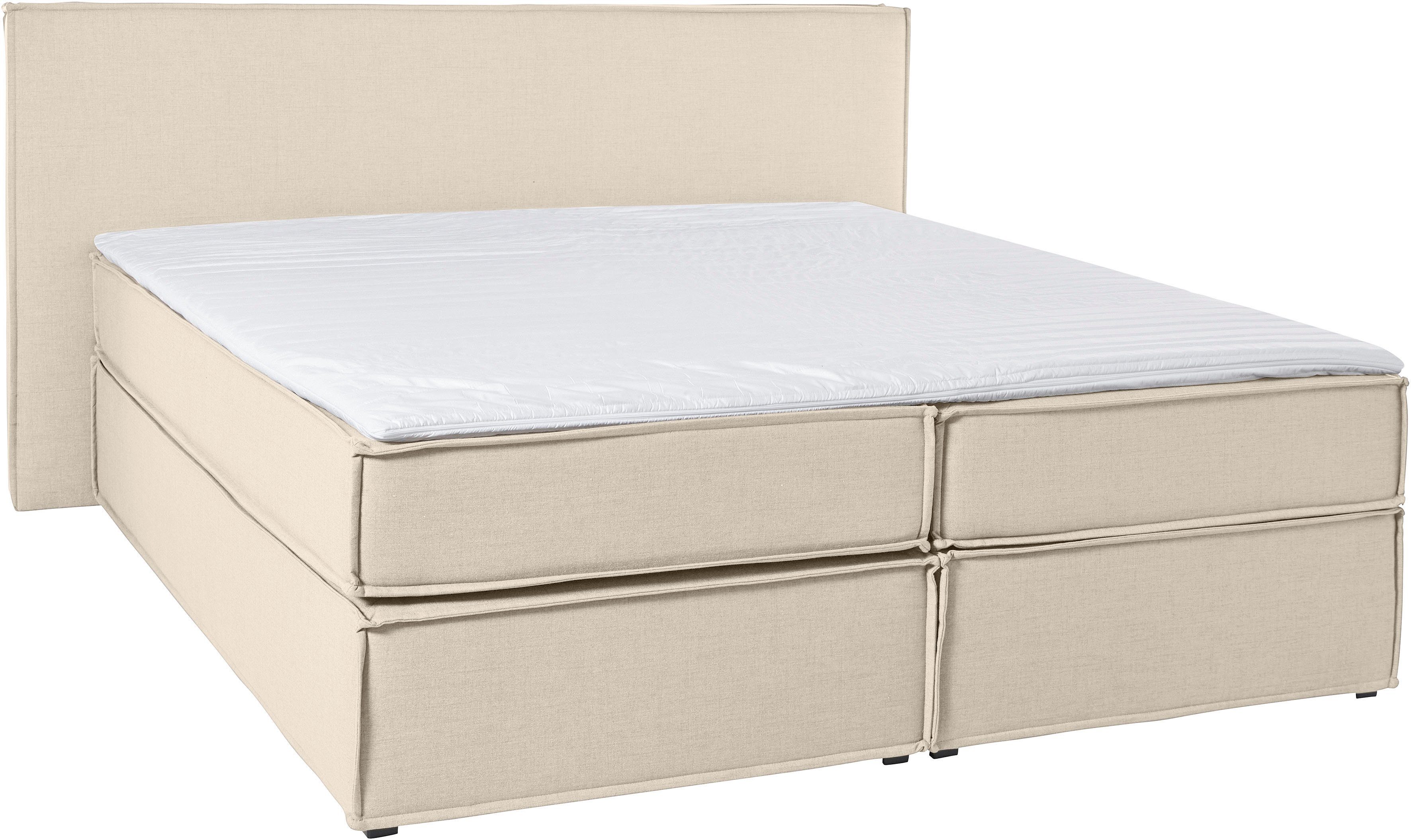 LeGer Home by Lena Gercke Boxspringbett Yuma, incl. Topper, in 4 Breiten, 3 Matratzenarten und je 2 Härtegraden