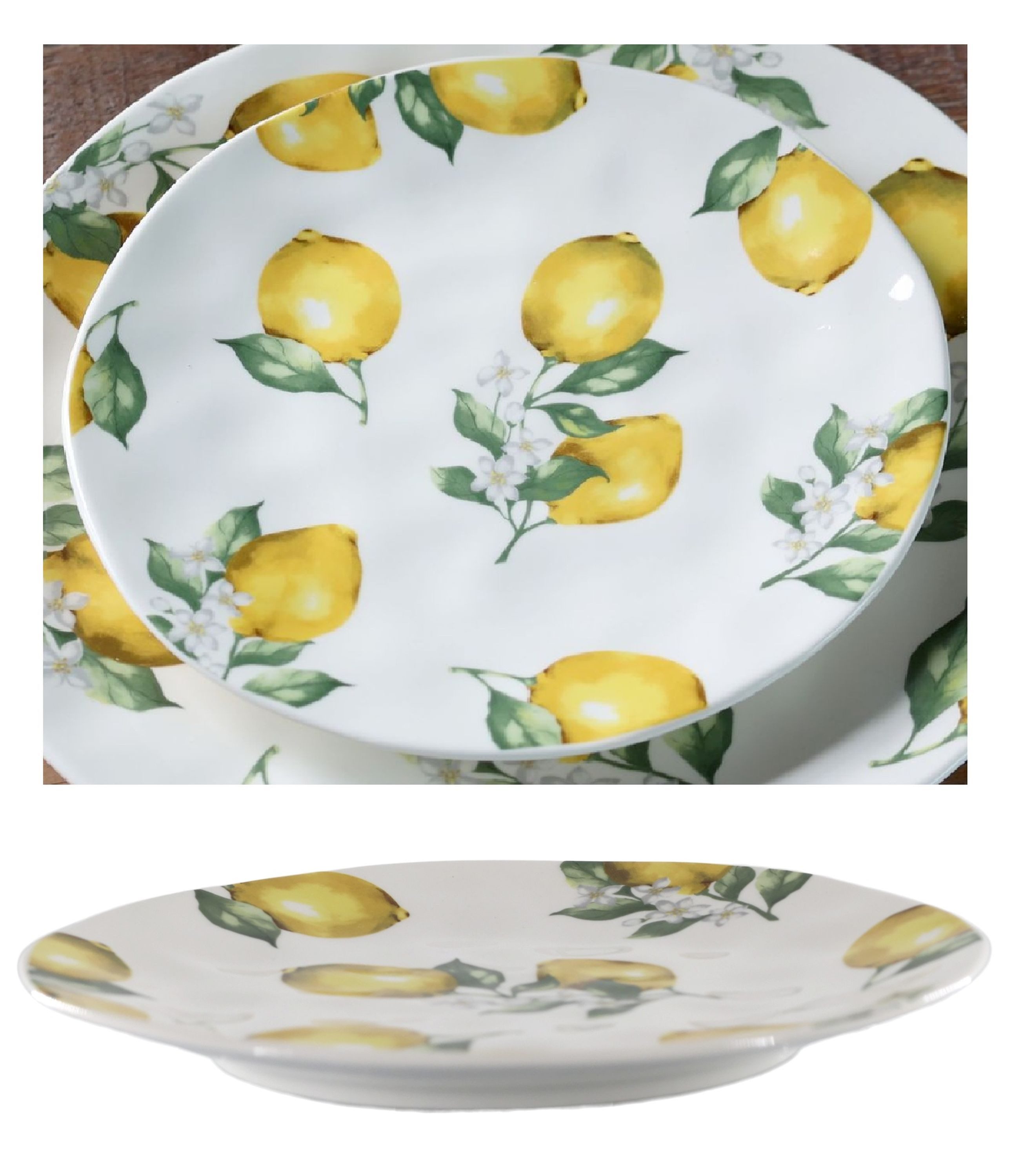 Chic Antique Kuchenteller Chic Antique - Teller Kuchenteller D 20cm Porzellan Zitronen 61097719
