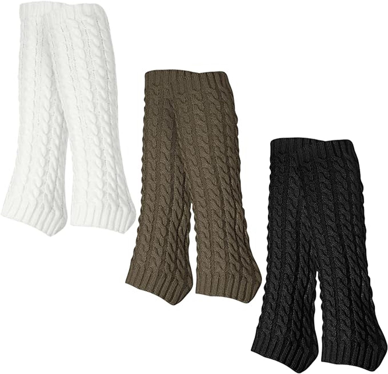 KIKI Socken 3 Paar warme Plüsch-Stricksocken für den Winter (3-Paar)