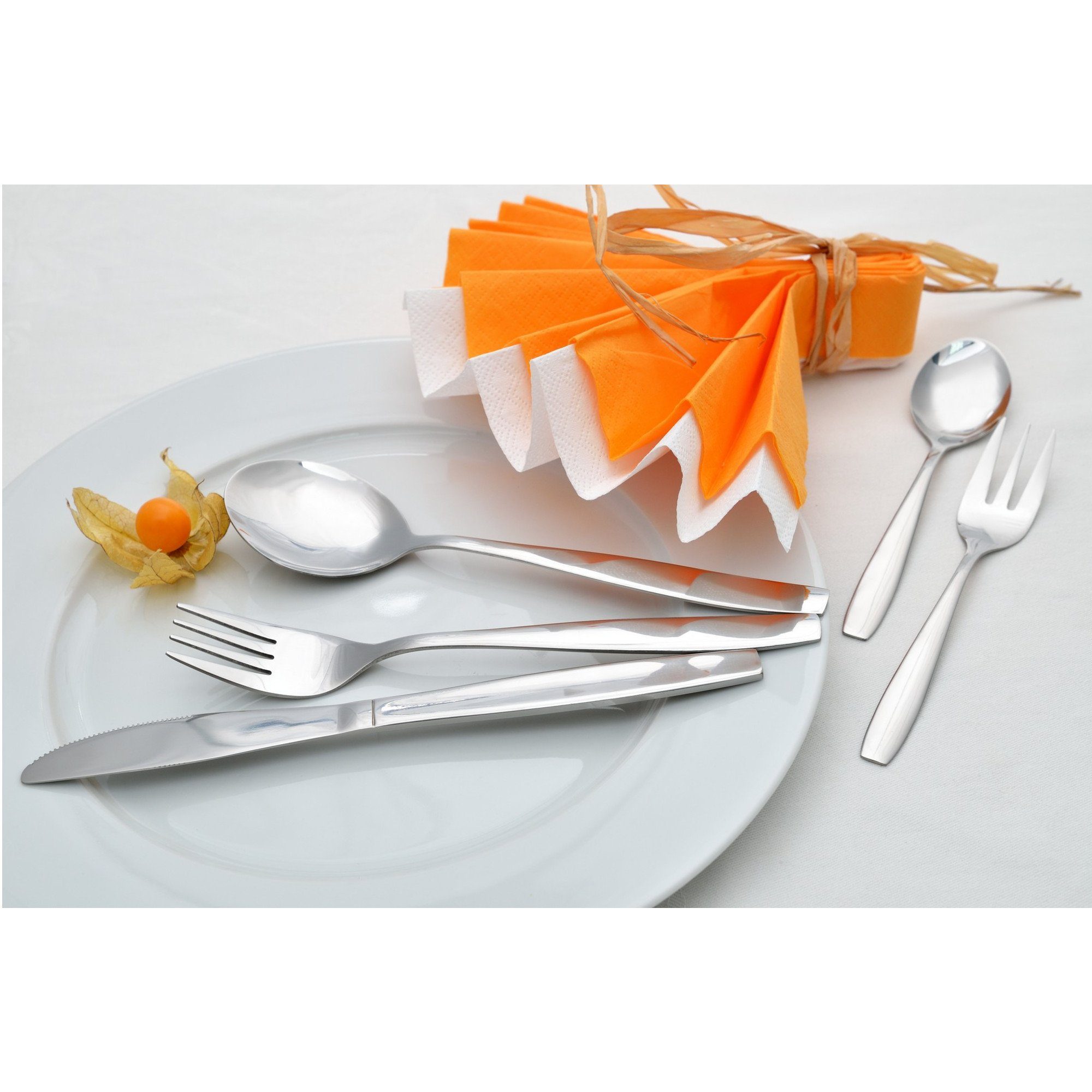 GRÄWE Besteck-Set GRÄWE Tafelbesteck 24-tlg. für 6 Personen, Serie KÖNIGSTEIN, Edelstahl 18/0