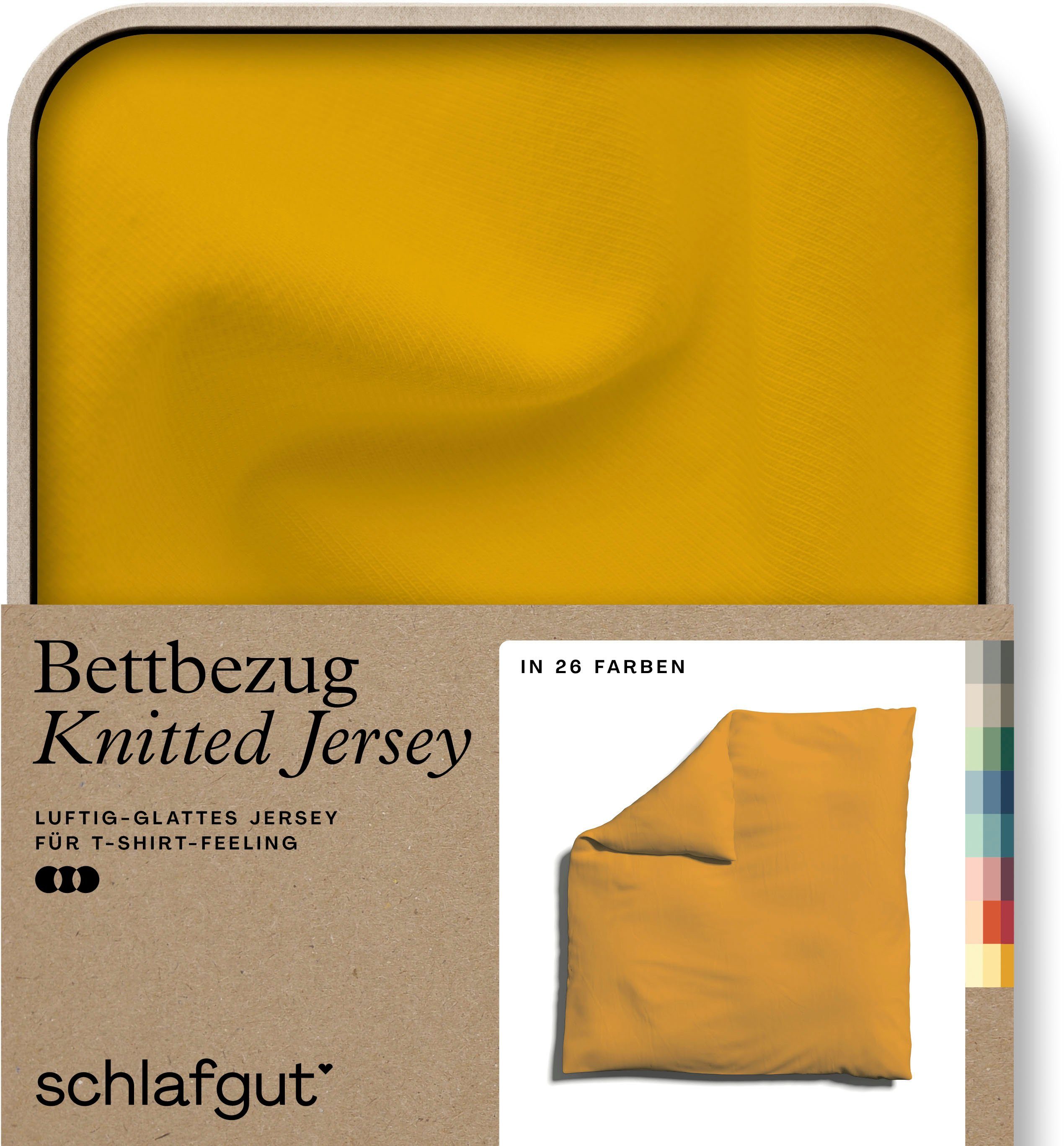 Schlafgut Bettbezug Knitted Jersey uni, aus günstig online kaufen