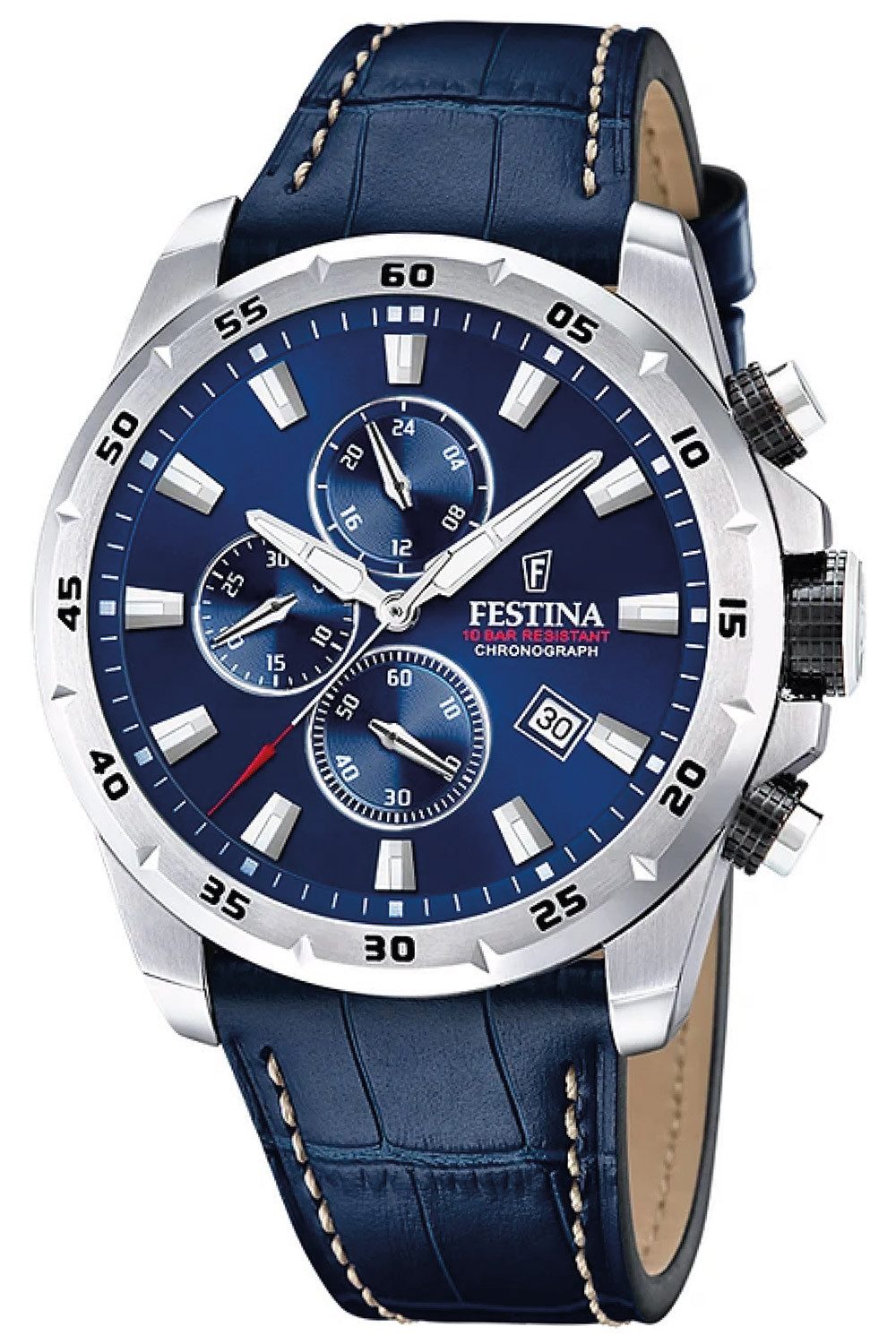 Festina Quarzuhr Chronograph Dunkelblau günstig online kaufen
