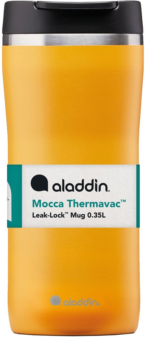 aladdin Coffee-to-go-Becher Barista Mocca, Edelstahl, Kunststoff, 2,5 Stunden heiß & 4,5 Stunden kalt, auslaufsicher, 350 ml