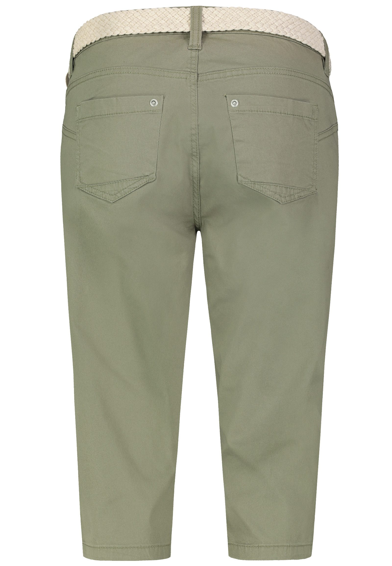 SUBLEVEL Bermudas Damen Short Bermuda 3/4 Hose Sommer Chino Stoff Hose mit Gürtel Capri – Bild 4 von 5