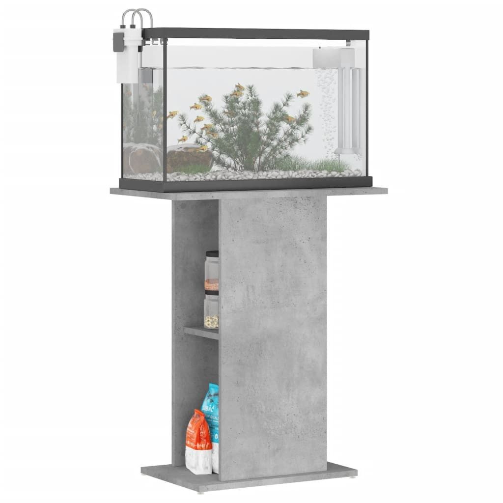 vidaXL Aquariumunterschrank Aquariumständer Betongrau 60,5x36x72,5 cm Holzw günstig online kaufen