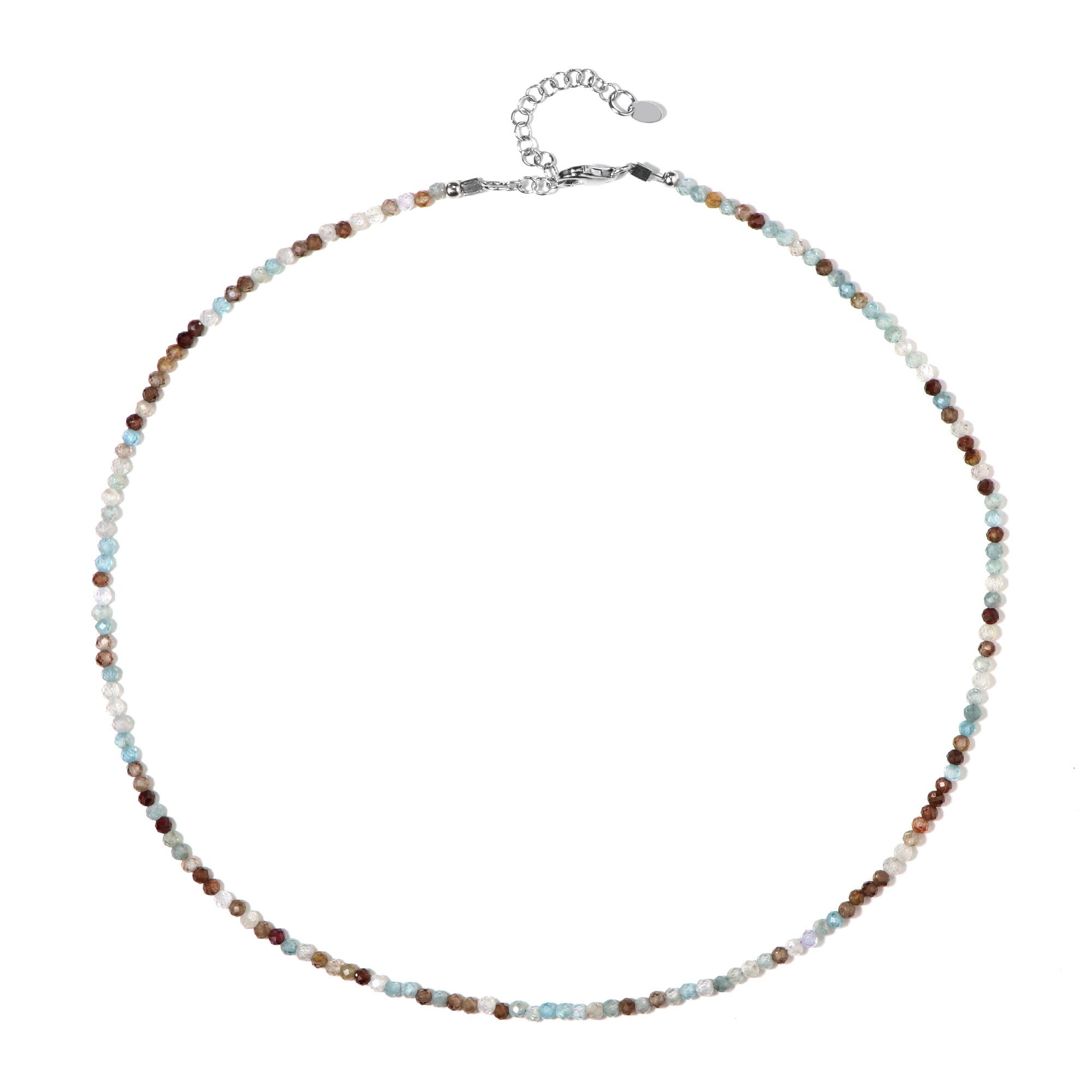 Cavill Silberkette Cavill Silberkette 925 Sterling, Cognac Zirkon 38,5 ct, verstellbar (1-tlg)