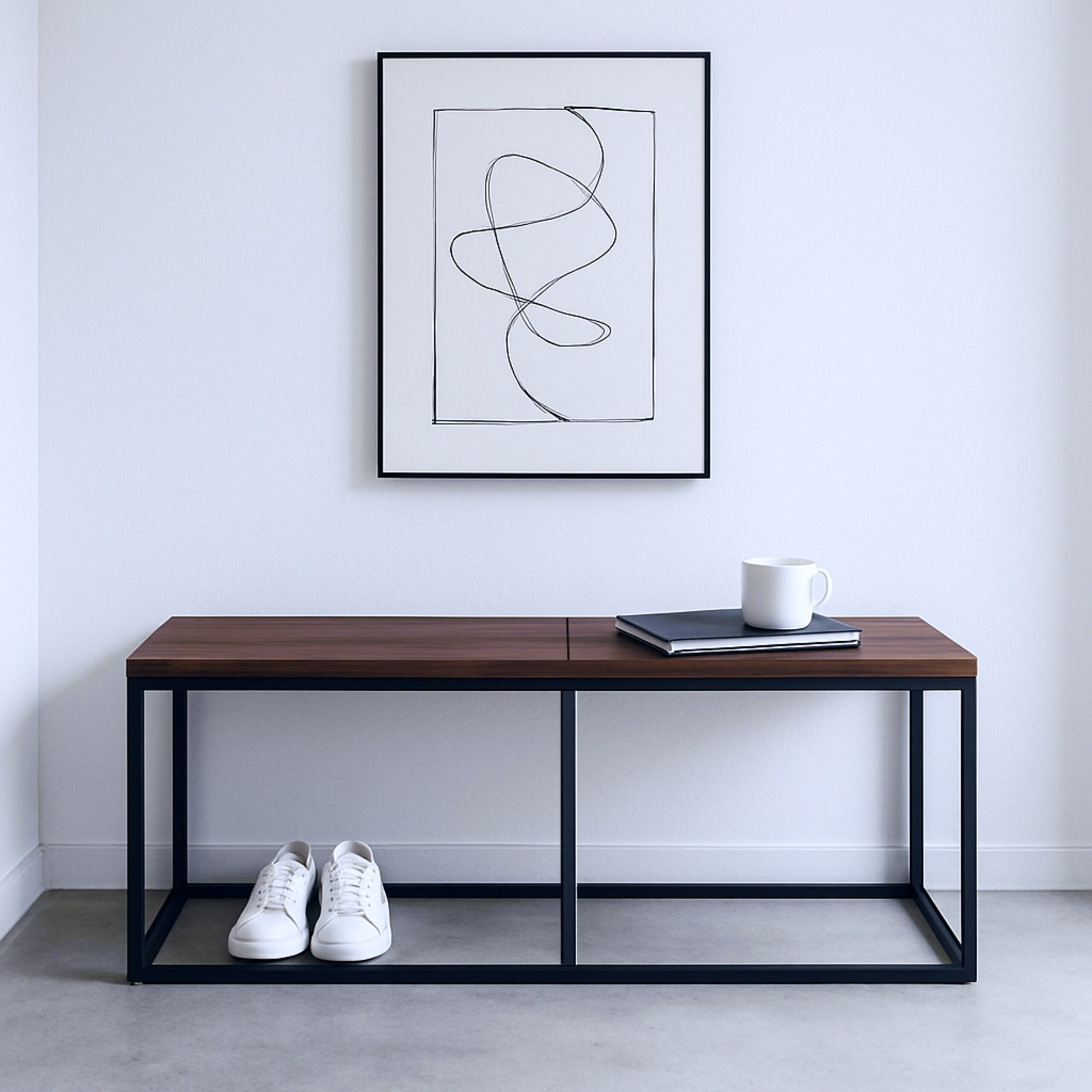 relaxdays Essbank Sitzbank Esszimmer Industrial 120 cm, dunkelbraun günstig online kaufen