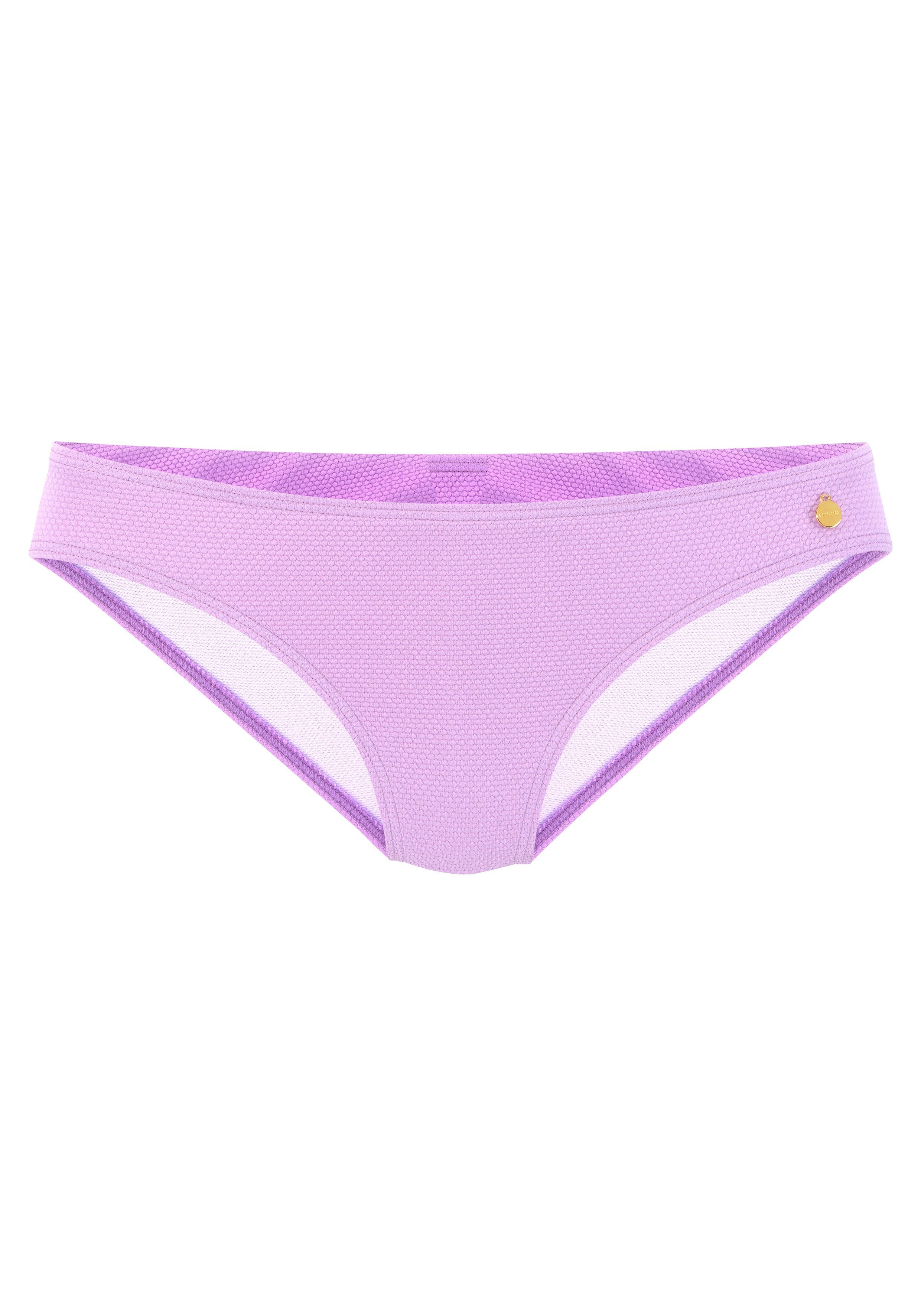 LASCANA Bikini-Hose Cana unifarben aus Strukturware günstig online kaufen