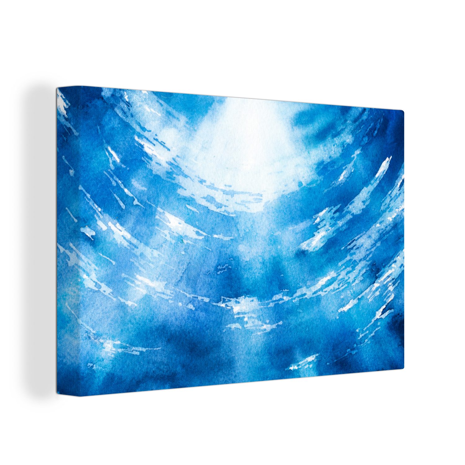 OneMillionCanvasses® Leinwandbild Wasser - Meer - Sonne, (1 St), Wandbild Leinwandbilder, Aufhängefertig, Wanddeko, 30x20 cm