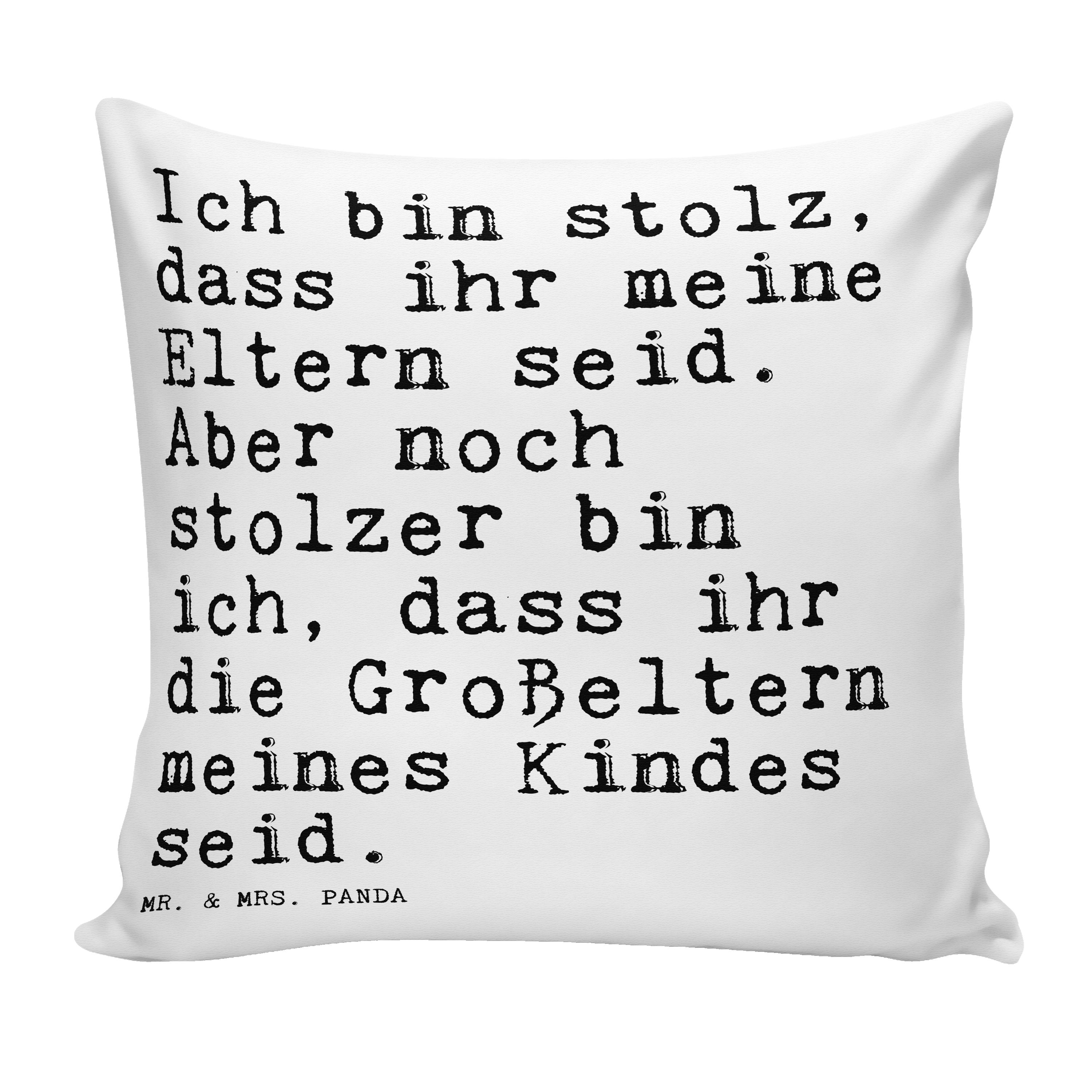 Mr. stolz, Geschenk, Mrs. Ich Panda dass... Weiß bin Opa Oma Enkelin Geschenk, - G Dekokissen - &