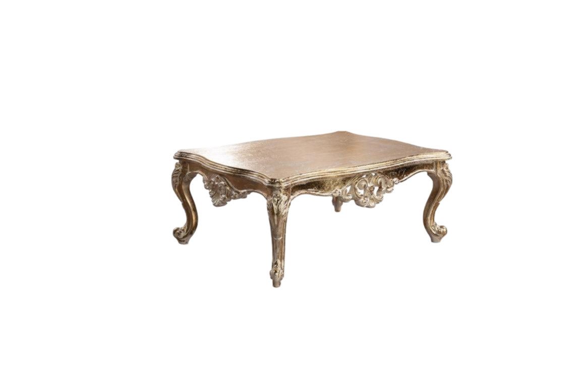 Xlmoebel Beistelltisch Goldener Tisch mit eleganter Oberfläche für stilvolle Akzente (Couchtisch), Hergestellt in Europa