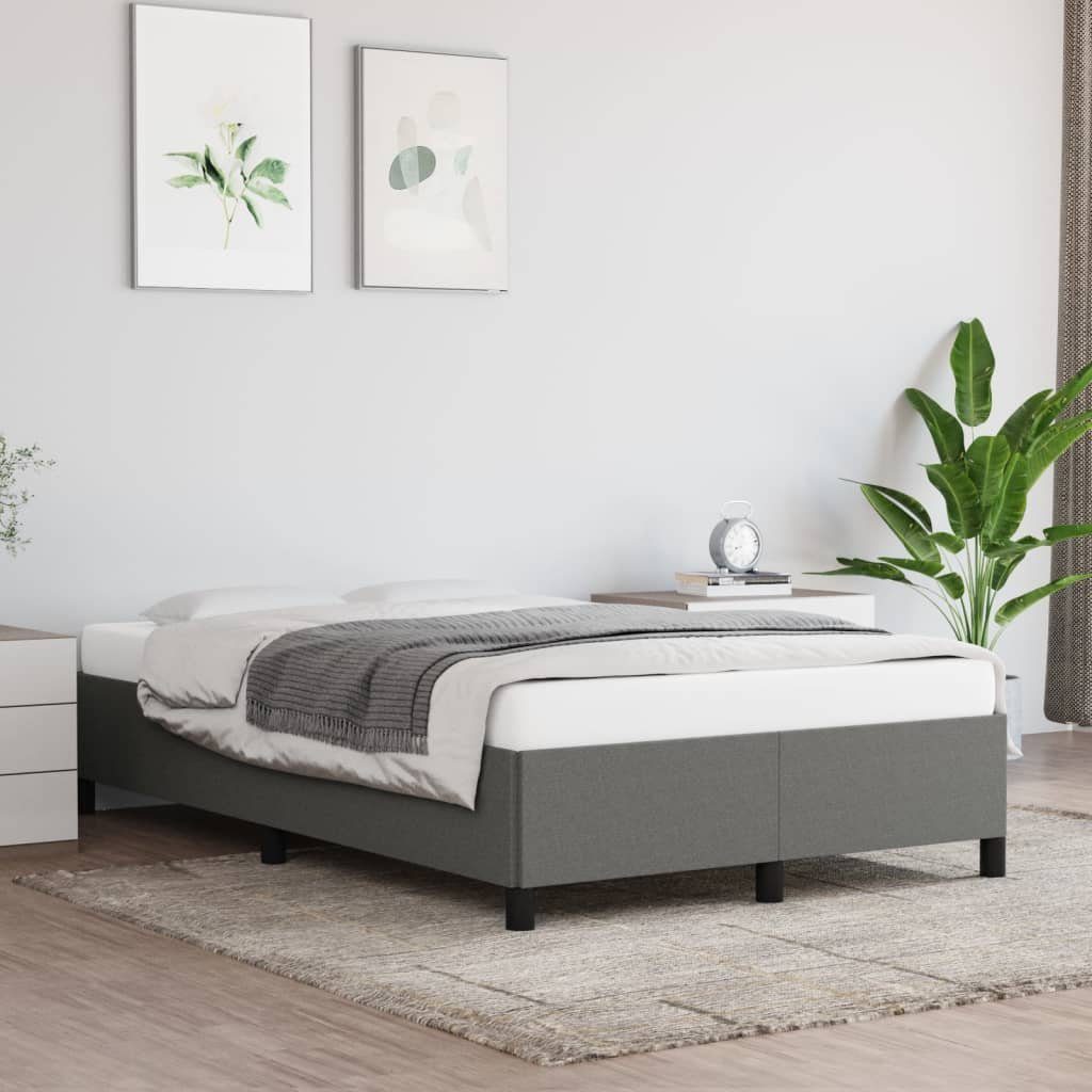 furnicato Bettgestell ohne Matratze Dunkelgrau 120x200 günstig online kaufen